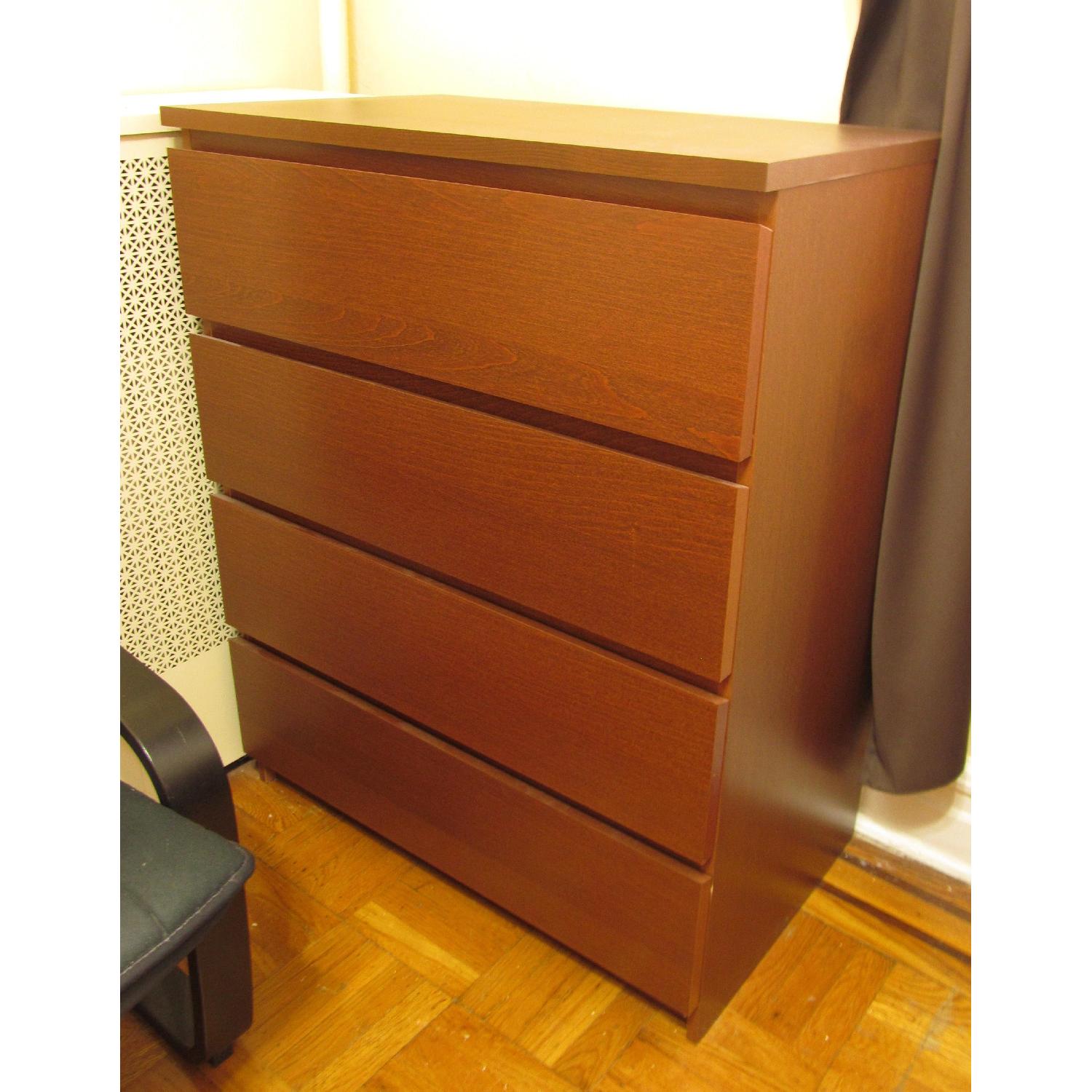 Ikea Malm 4-Drawer Chest in Brown - image-2