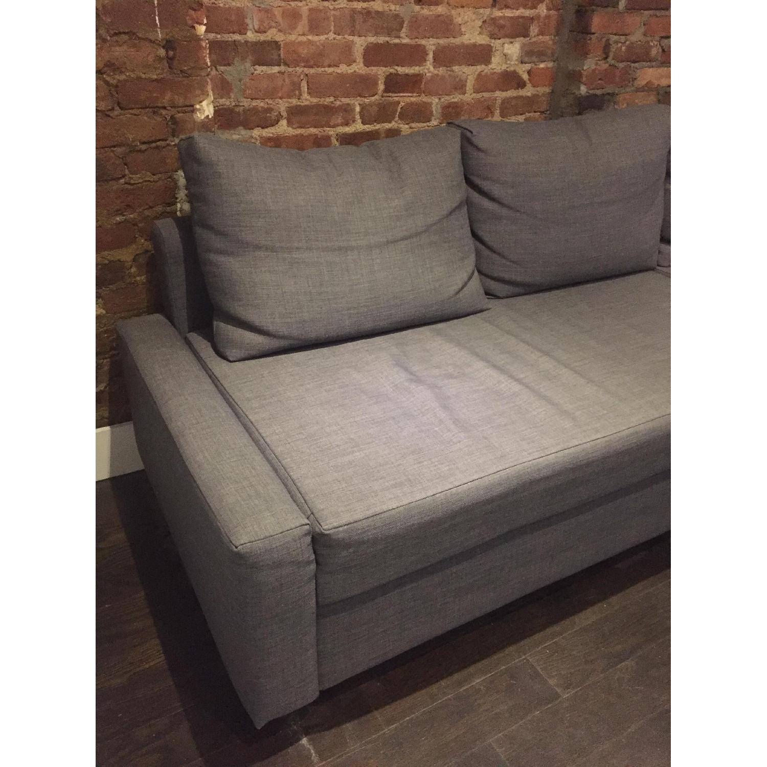 ikea Friheten Gray Sleeper Sofa w/ Chaise - image-3