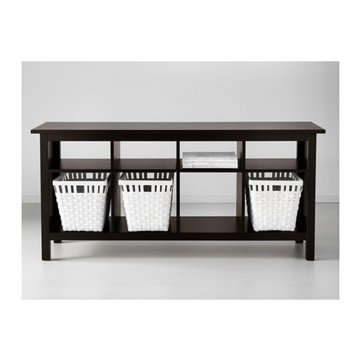 Ikea Hemnes BlackBrown Sofa Table AptDeco