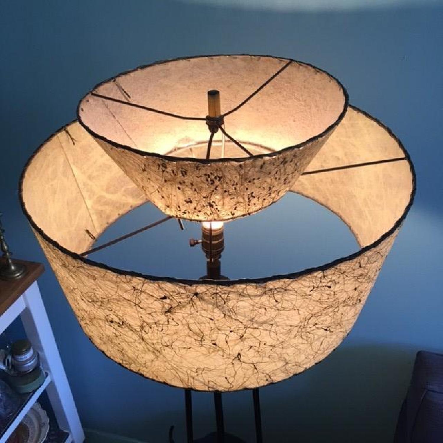 Vintage 1950s Double Tier Fiberglass Lampshade - image-3