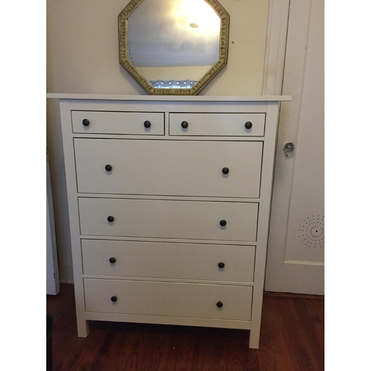 Ikea Hemnes Glossy White 6-Drawer Dresser - image-4