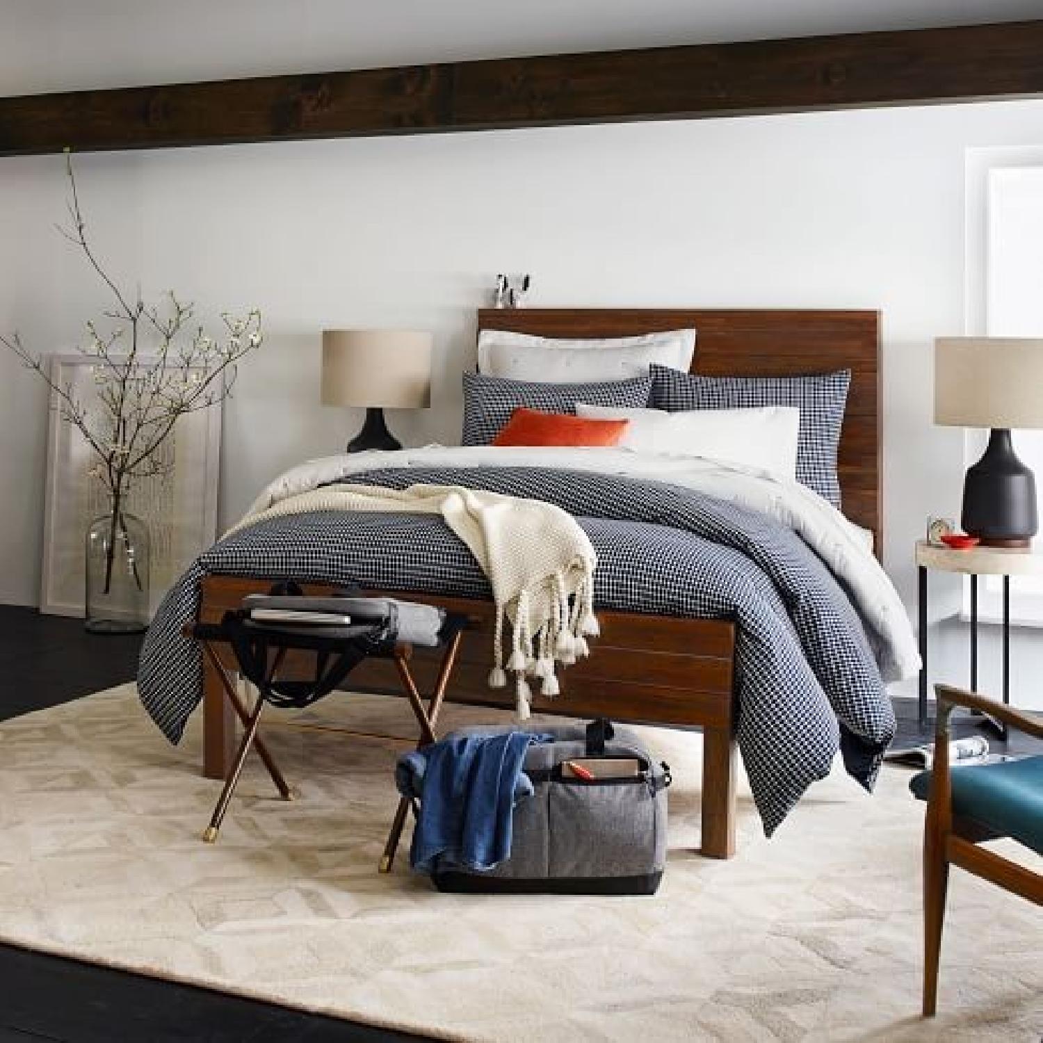 West Elm Stria Queen Size Bed in Honey - image-1