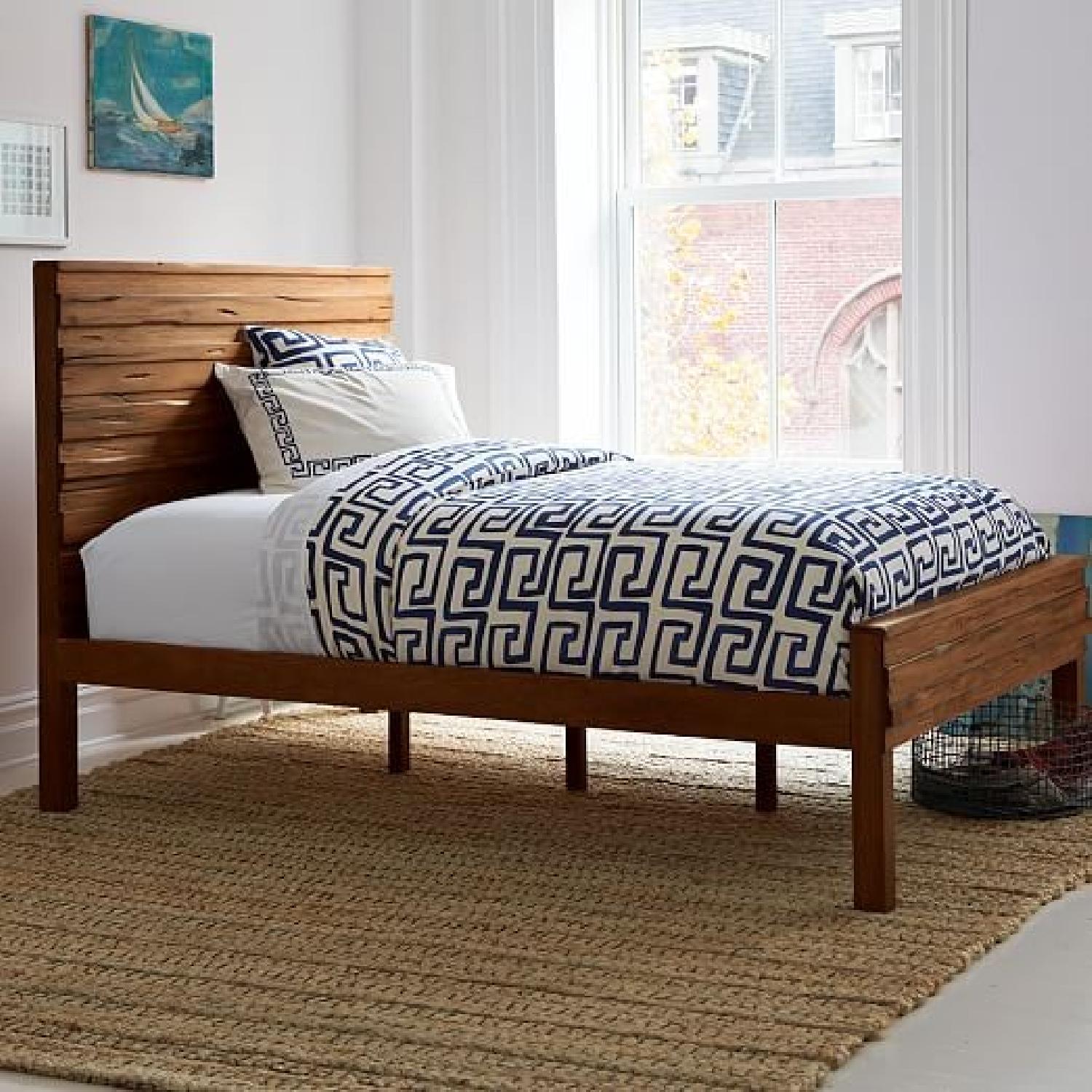 West Elm Stria Queen Size Bed in Honey - image-3
