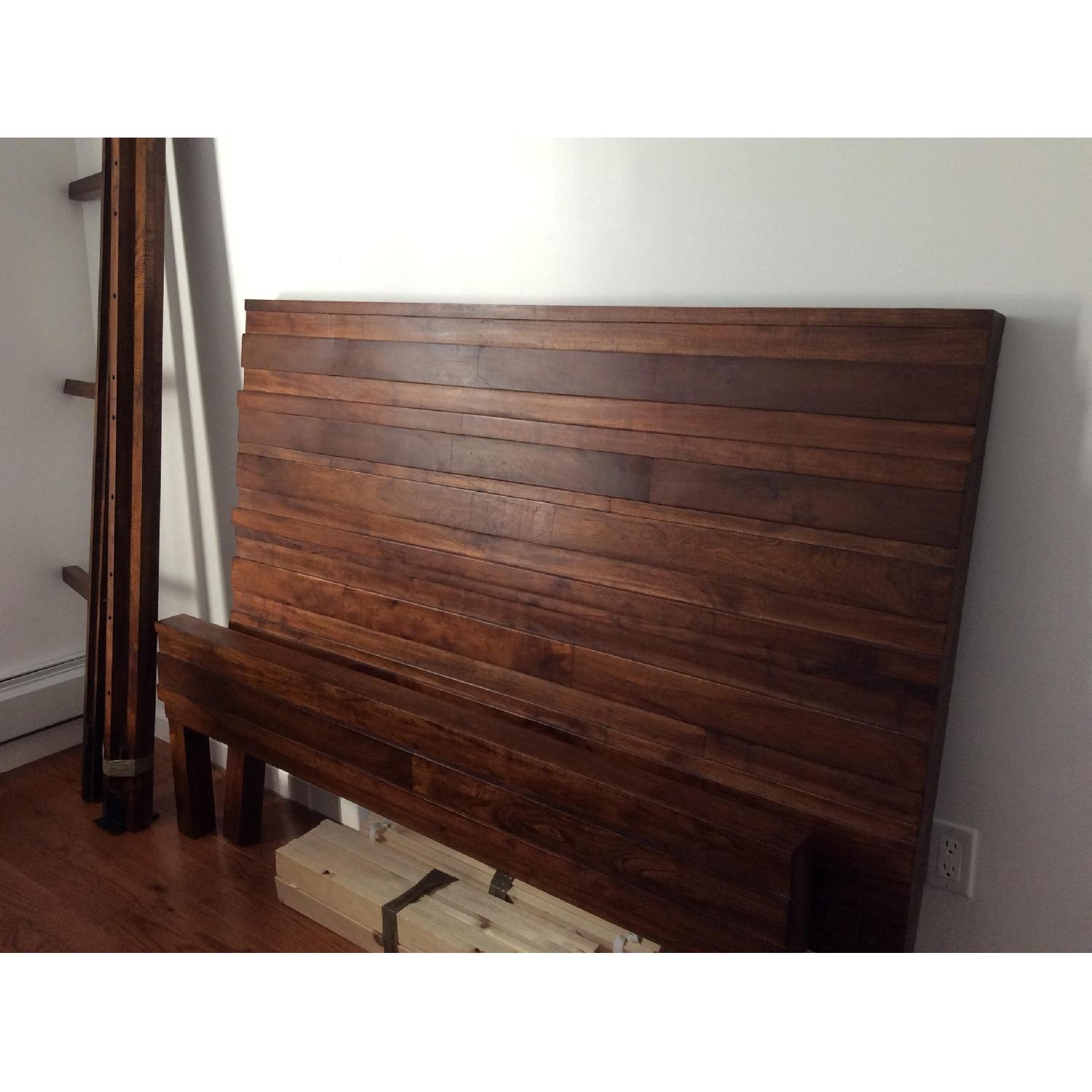 West Elm Stria Queen Size Bed in Honey - image-5