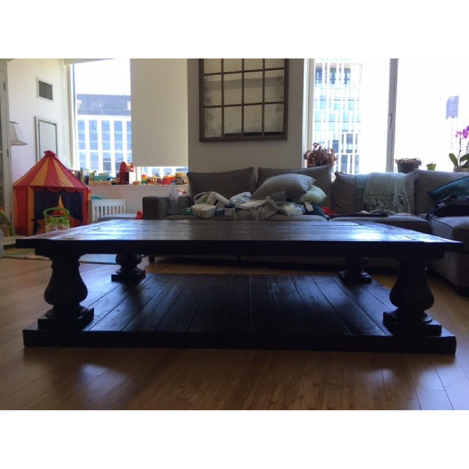 Restoration Hardware Balustrade Salvaged Wood Coffee Table in Salvaged