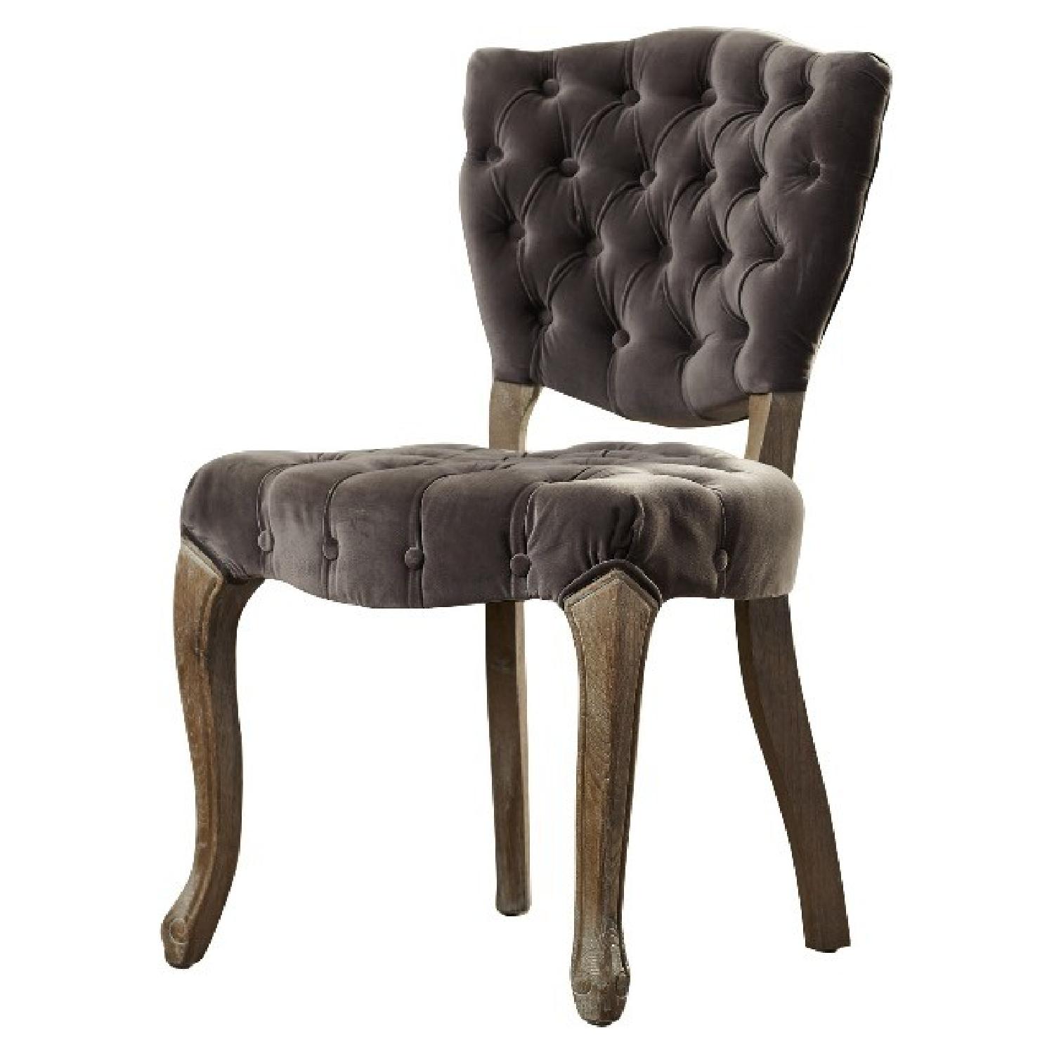 Velvet Tufted Dining Room Chairs - image-1