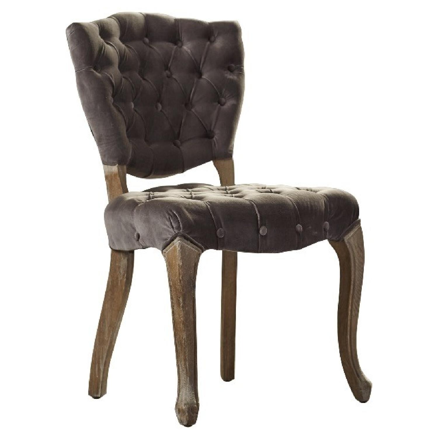 Velvet Tufted Dining Room Chairs - image-2