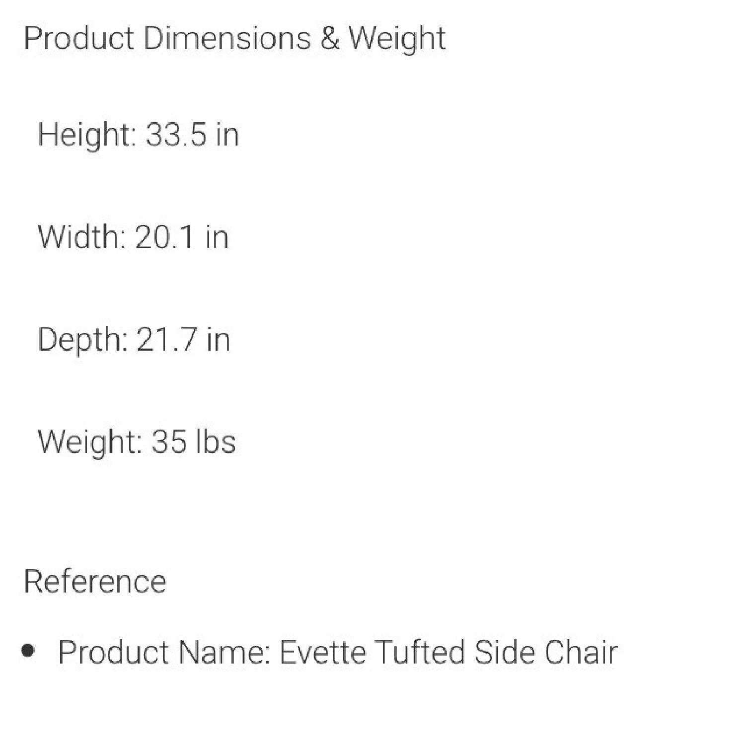 Velvet Tufted Dining Room Chairs - image-7