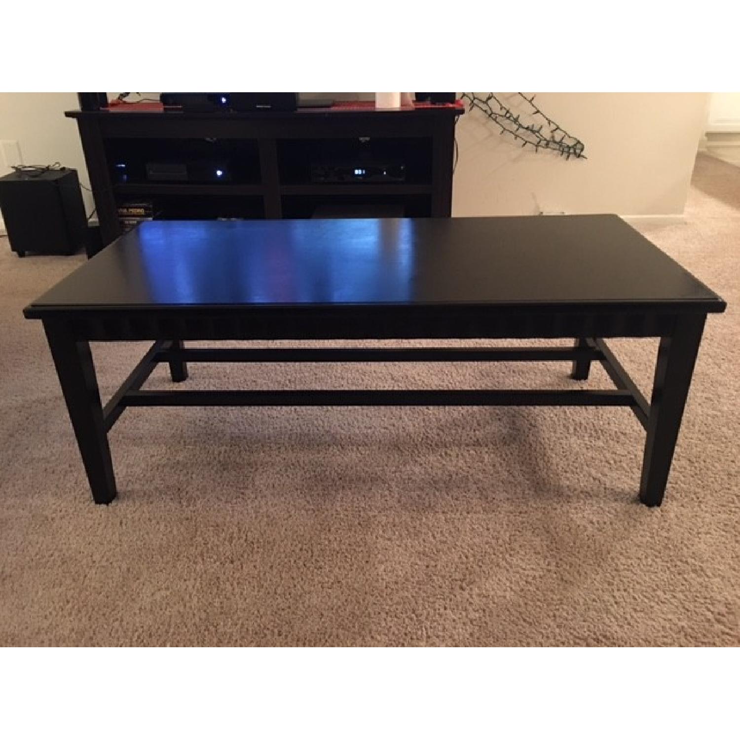 Black Coffee Table + 2 End Tables - image-2