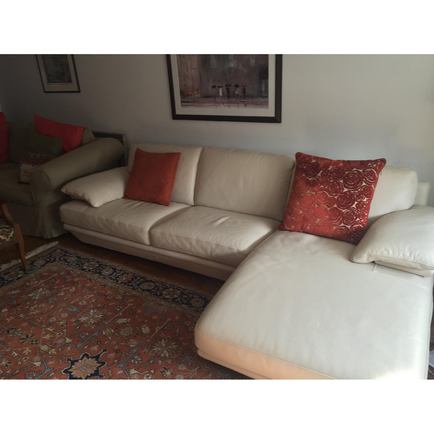 Custom Leather Sectional Sofa - image-3