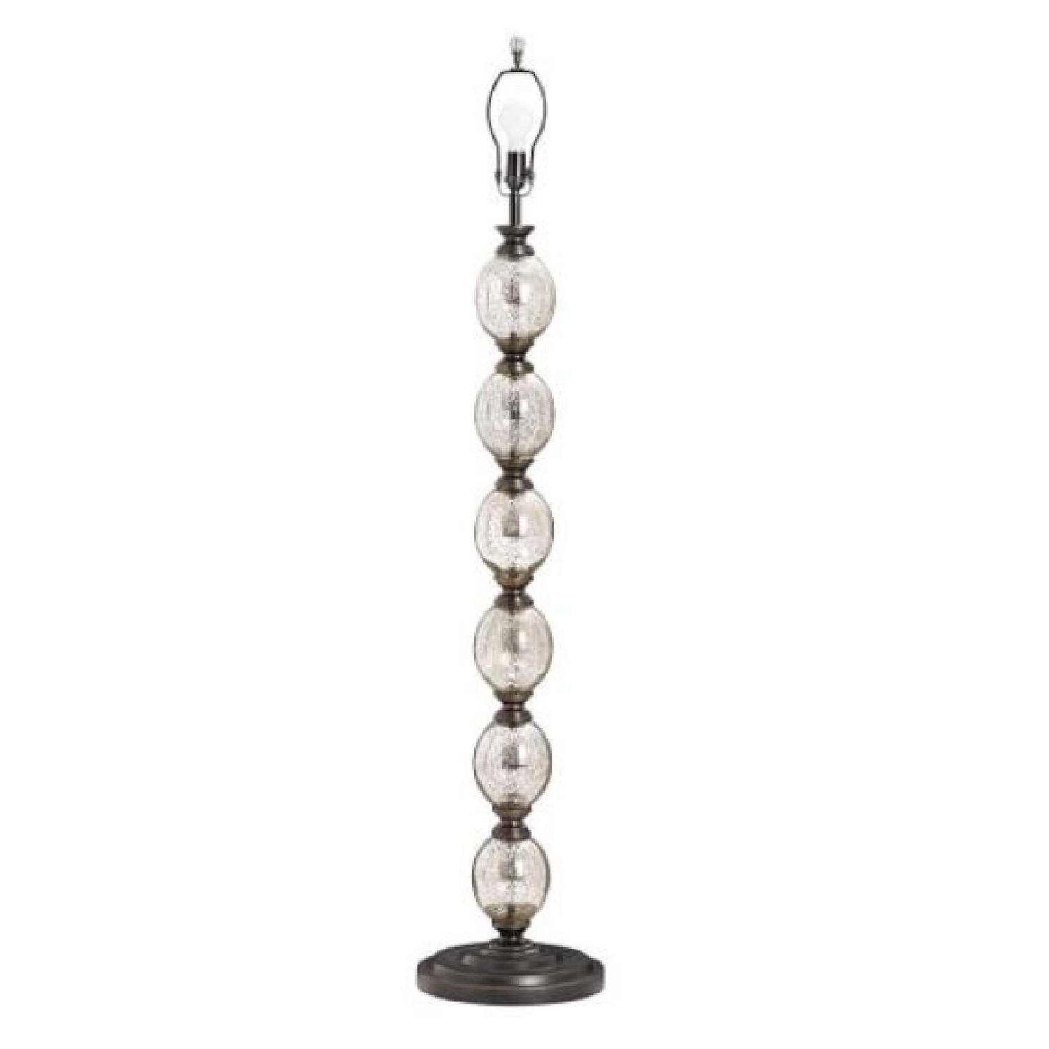 Pottery Barn Stacked Mercury Glass Floor Lamp - image-2