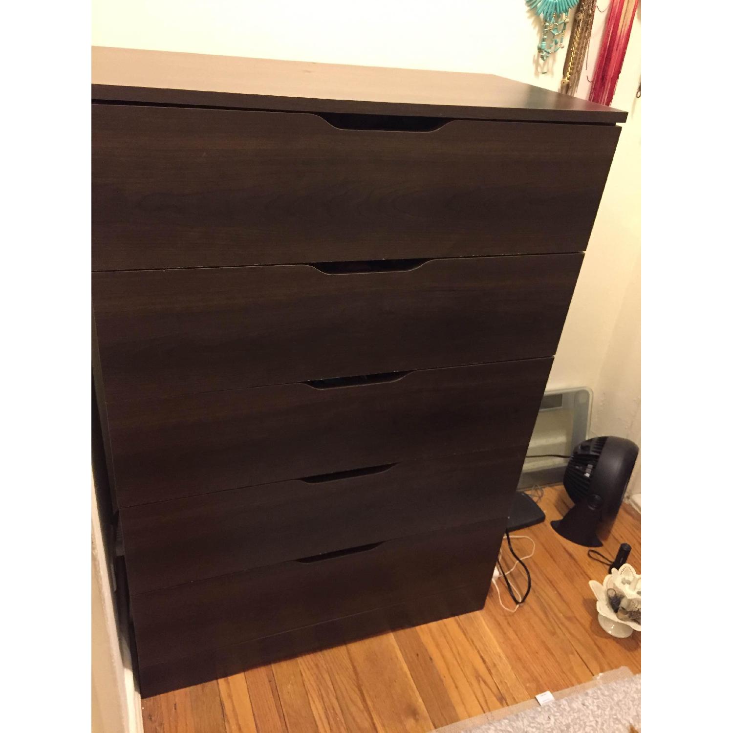 South Shore Furniture Dark Wood 5-Drawer Chest - image-1