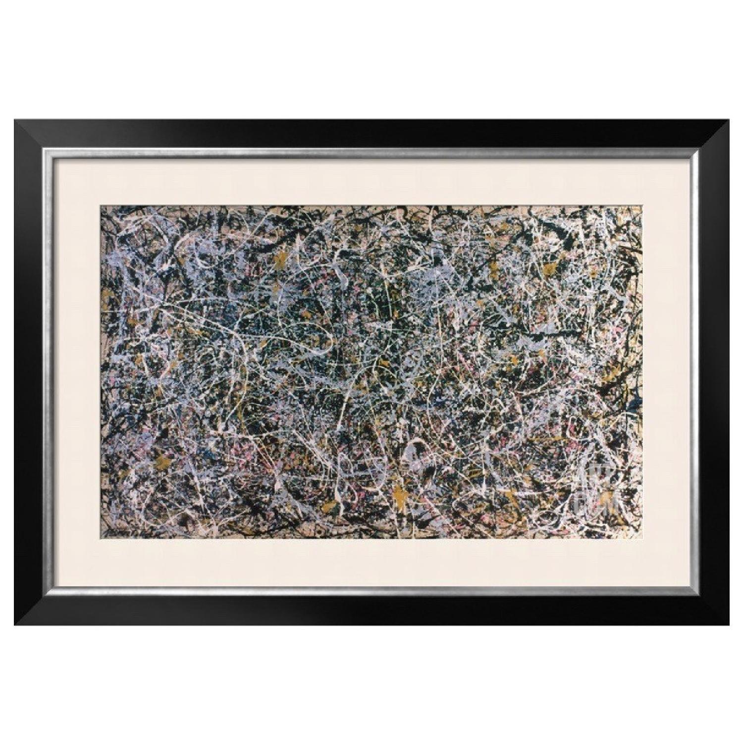 Pollock: Number 1 Reprint w/ Black Frame & Silver Trim - image-0
