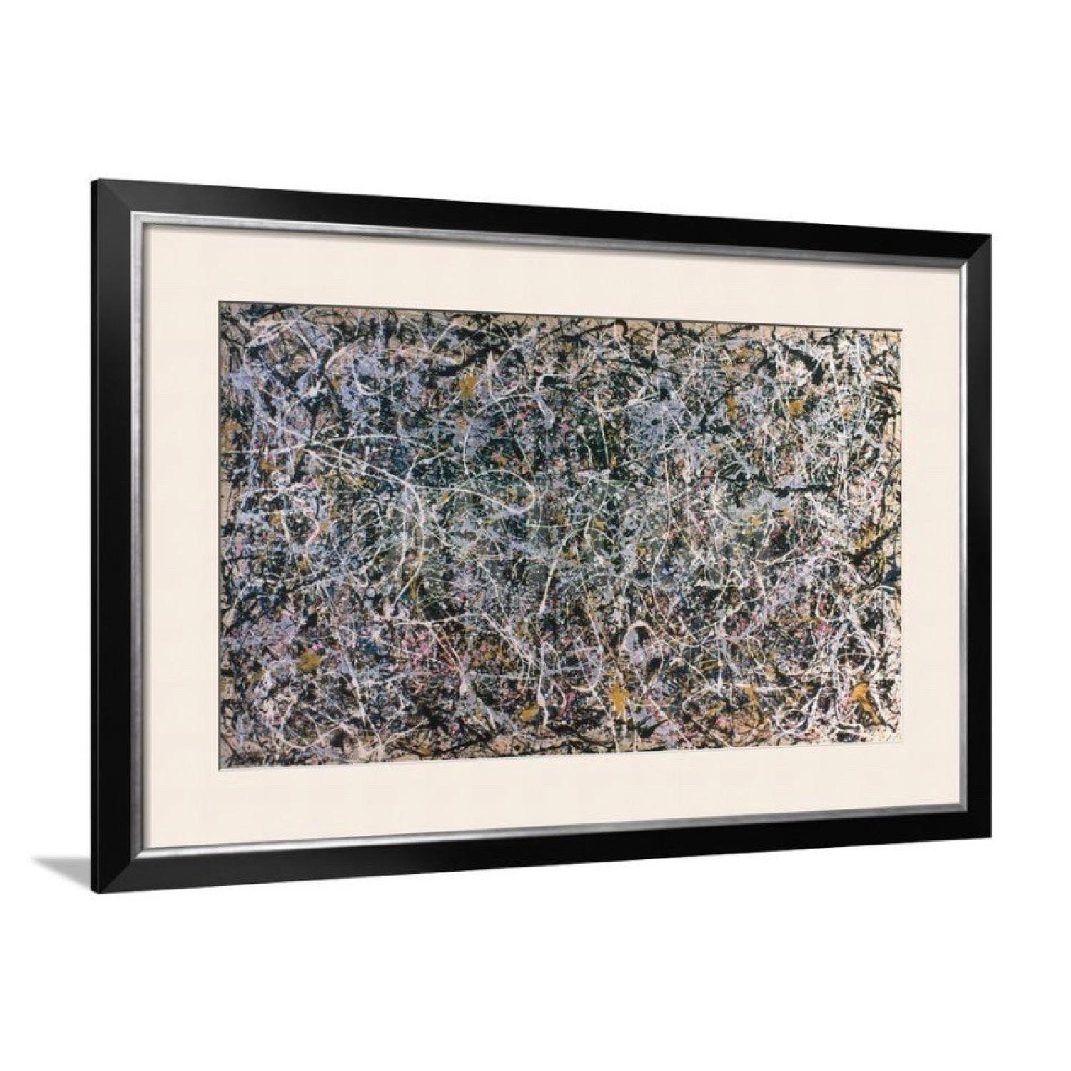 Pollock: Number 1 Reprint w/ Black Frame & Silver Trim - image-1
