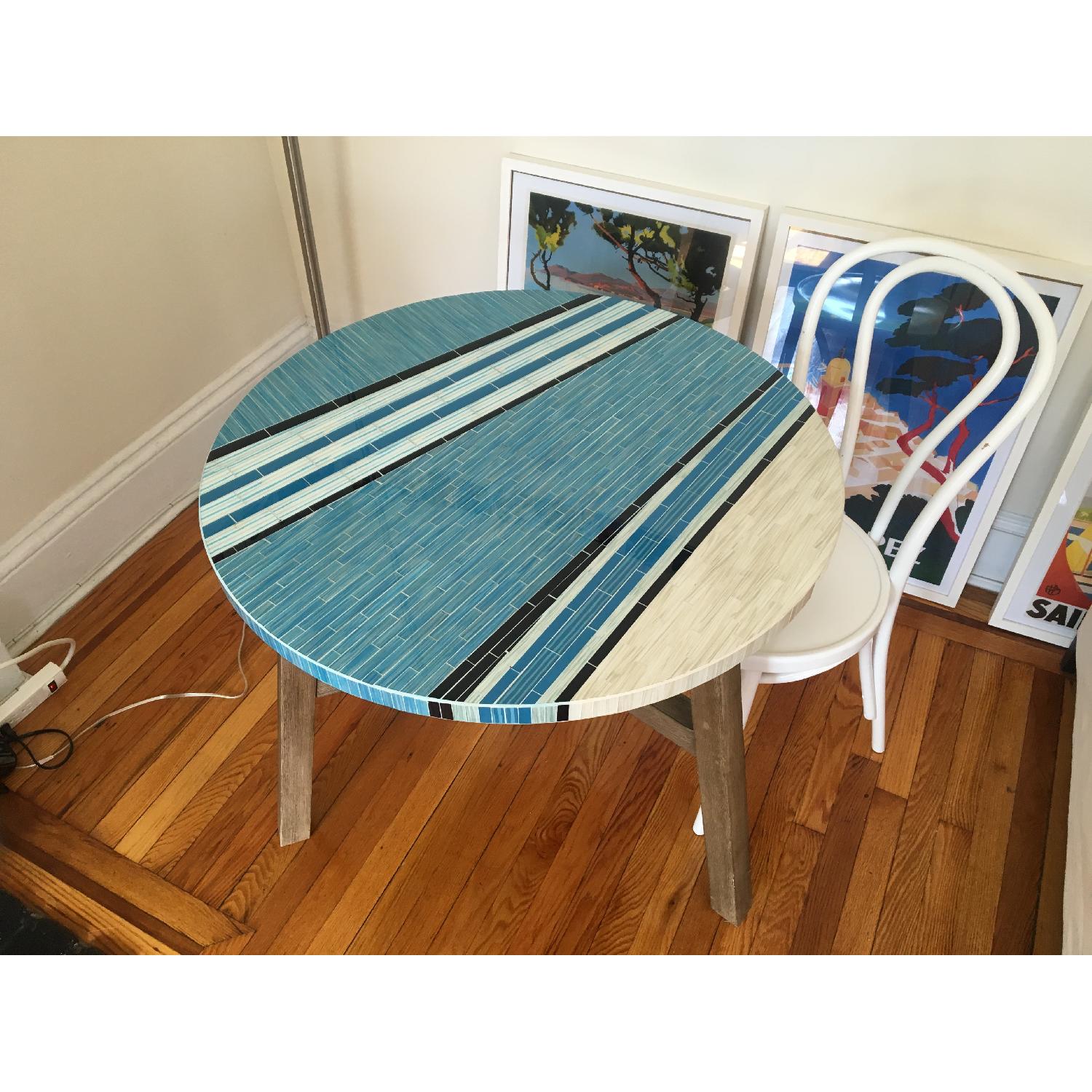 West Elm Mosaic Tiled Bistro Table - image-2
