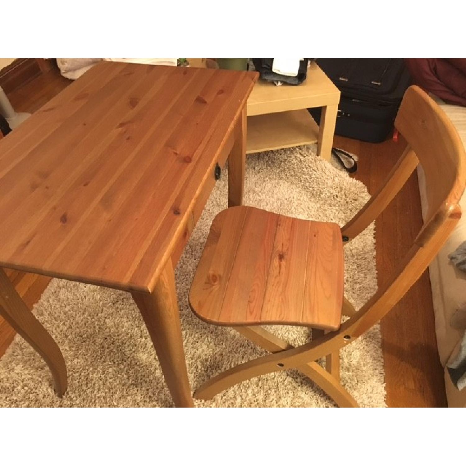 Solid Wood Desk & Chair - image-3