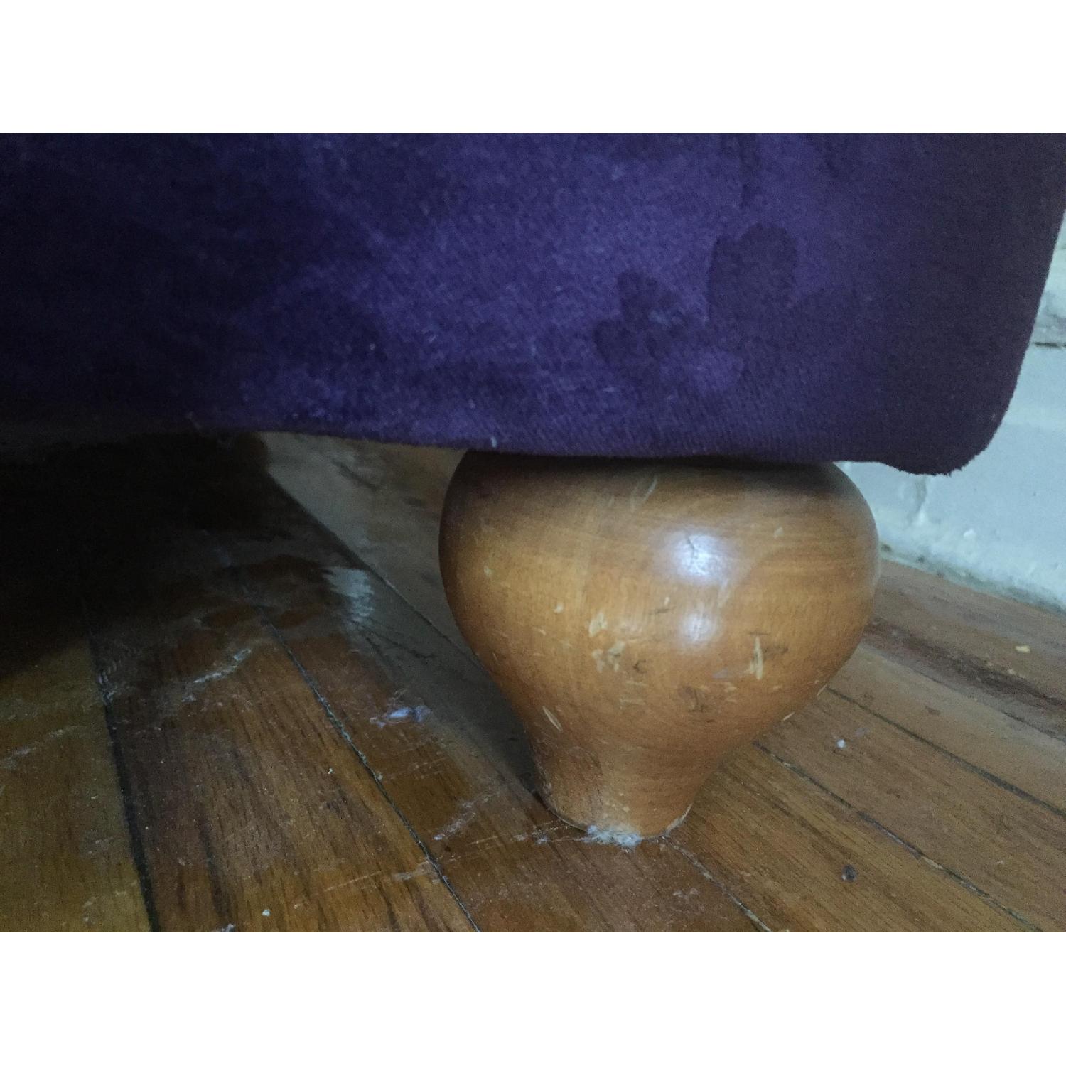 Purple Velvet Loveseat - image-6