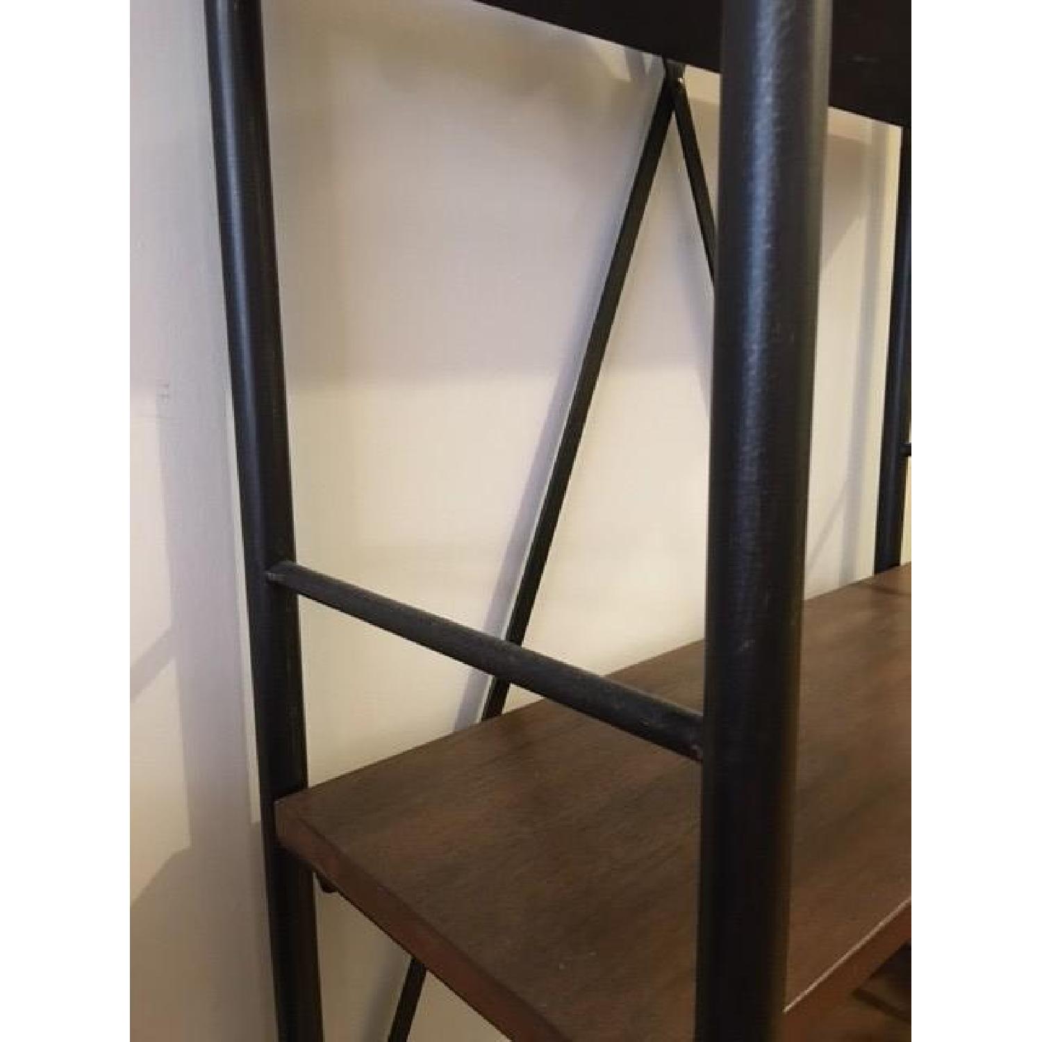 Tribecca Home Rustic Metal Frame Bookshelf - image-3