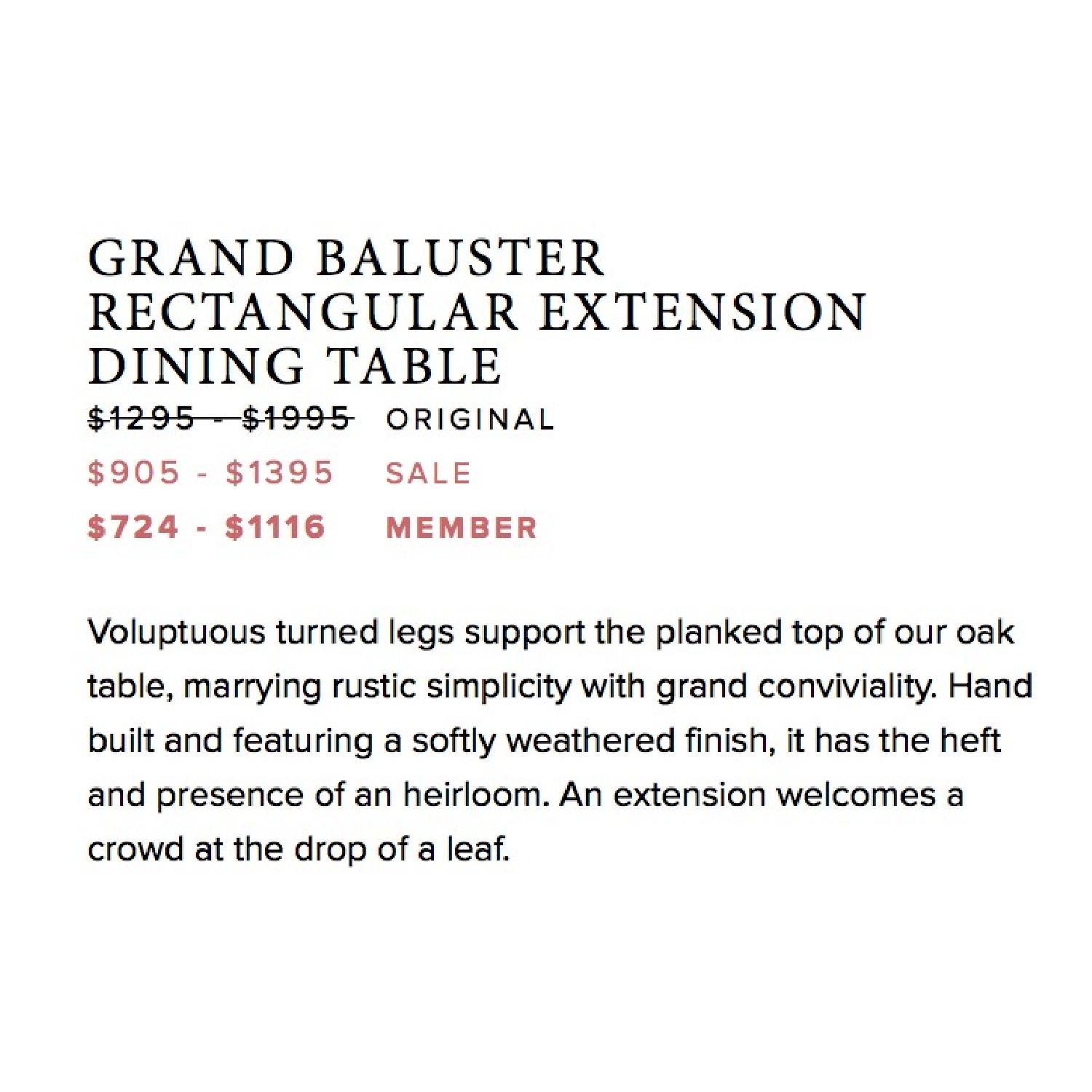 Restoration Hardware Dining Table - image-5