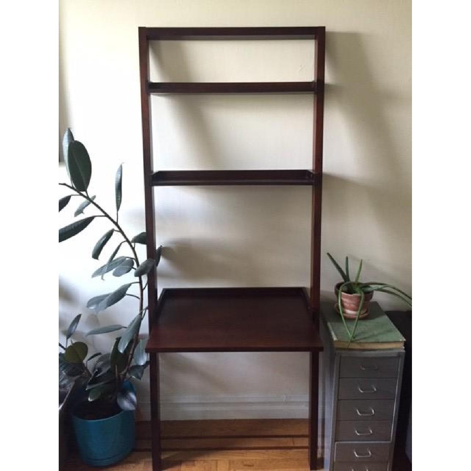 Crate & Barrel Sloan Leaning Desk/Shelf - image-1