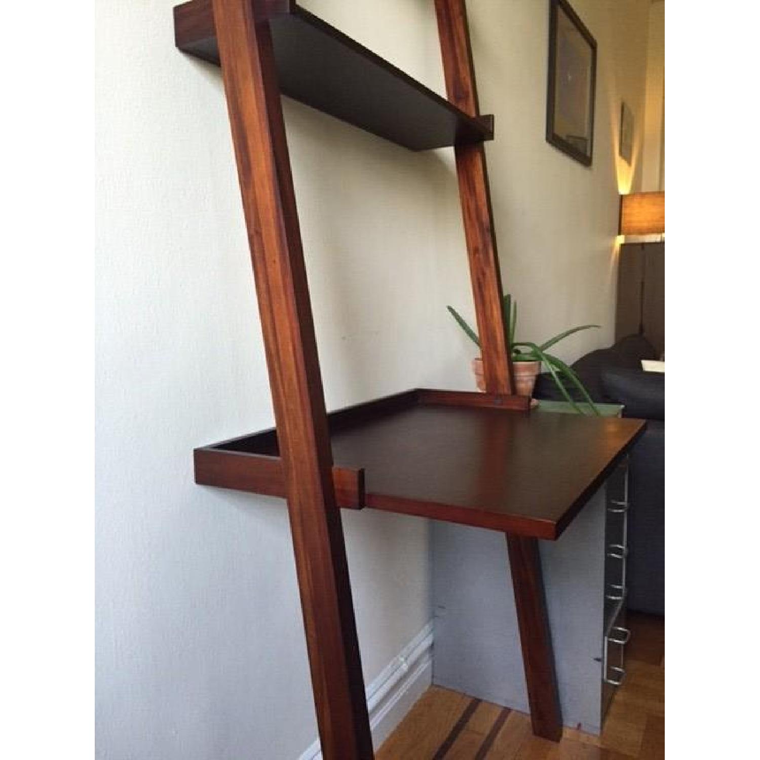 Crate & Barrel Sloan Leaning Desk/Shelf - image-4
