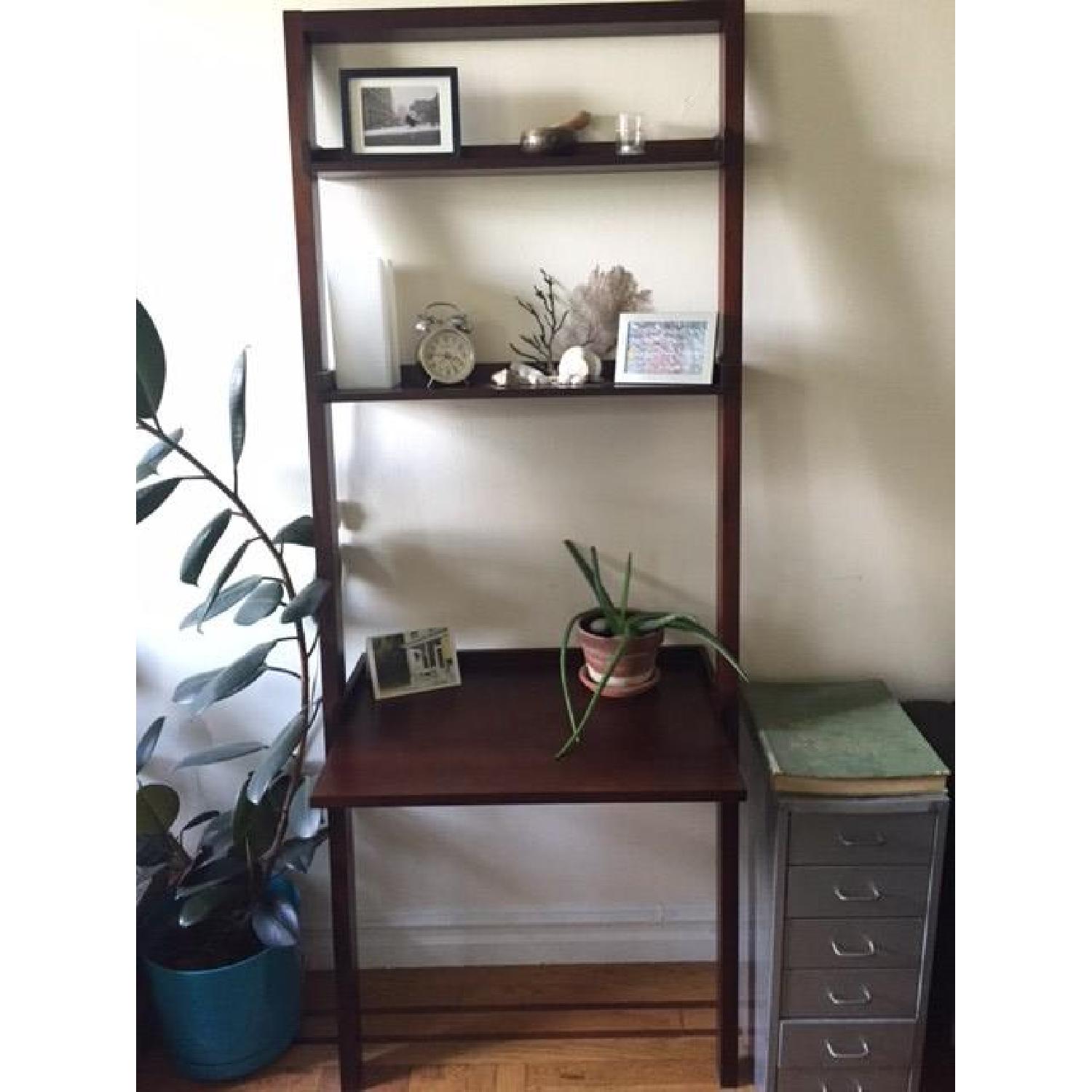 Crate & Barrel Sloan Leaning Desk/Shelf - image-7