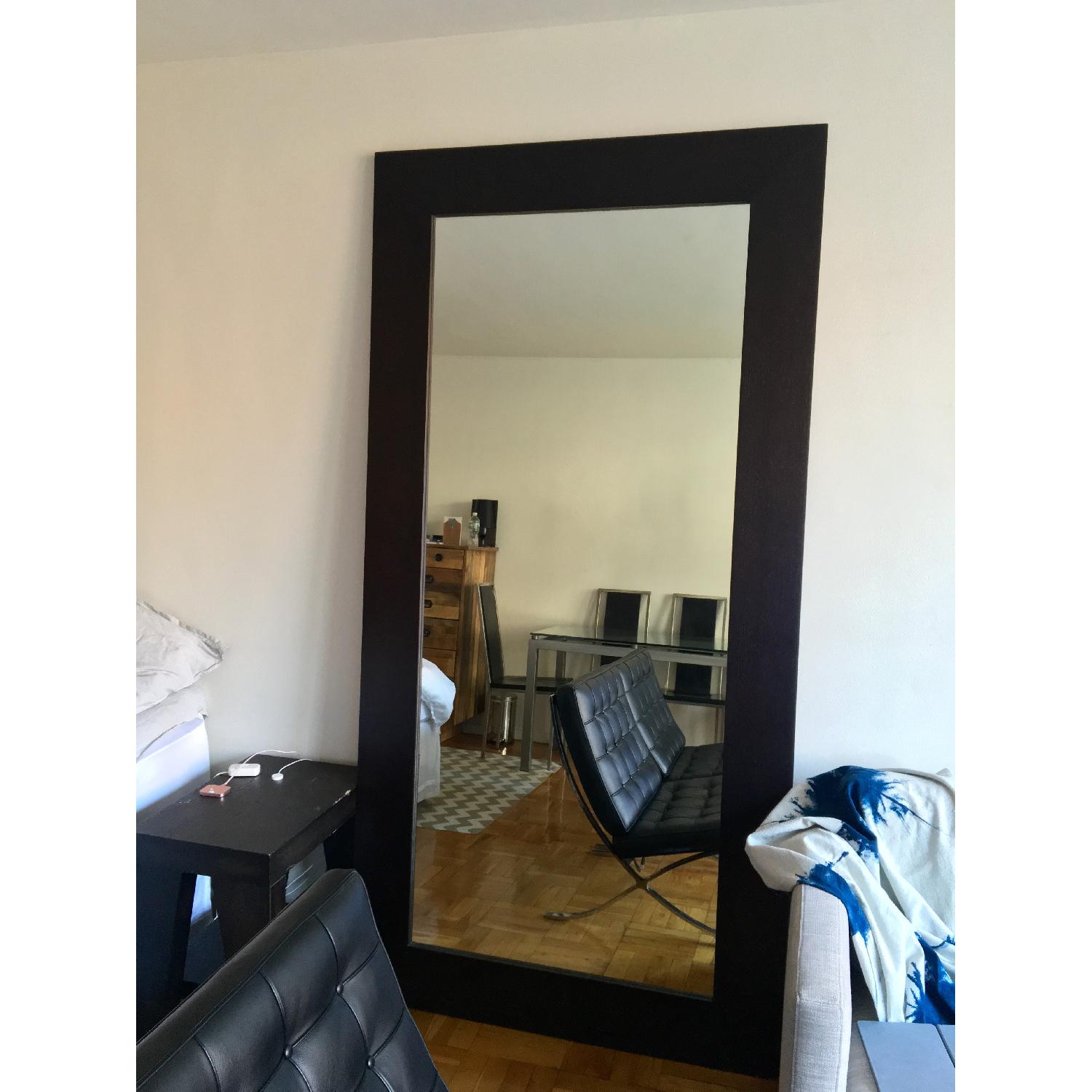 Floor Standing Mirror in Dark Wood - image-2