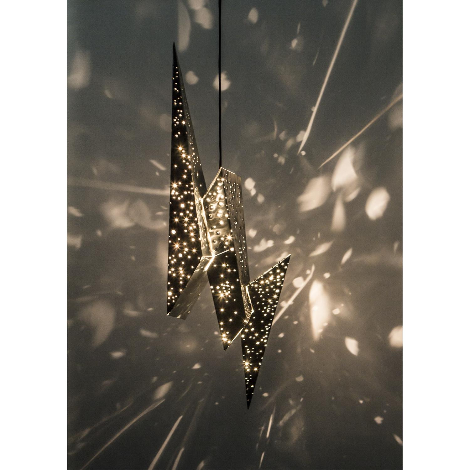 Lightning Bolt Pendant Light Suspended Sculpture Chandelier - image-2