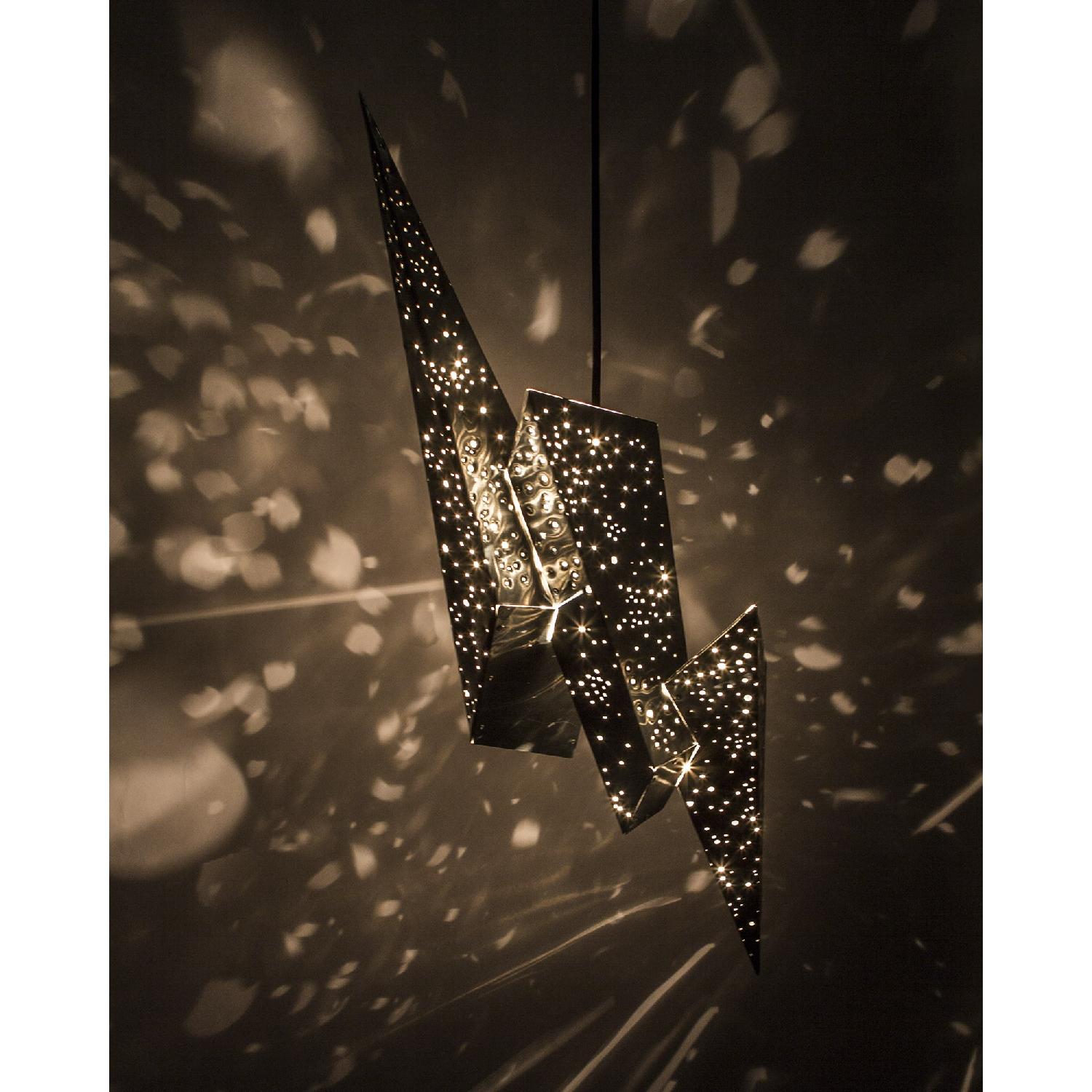 Lightning Bolt Pendant Light Suspended Sculpture Chandelier - image-4