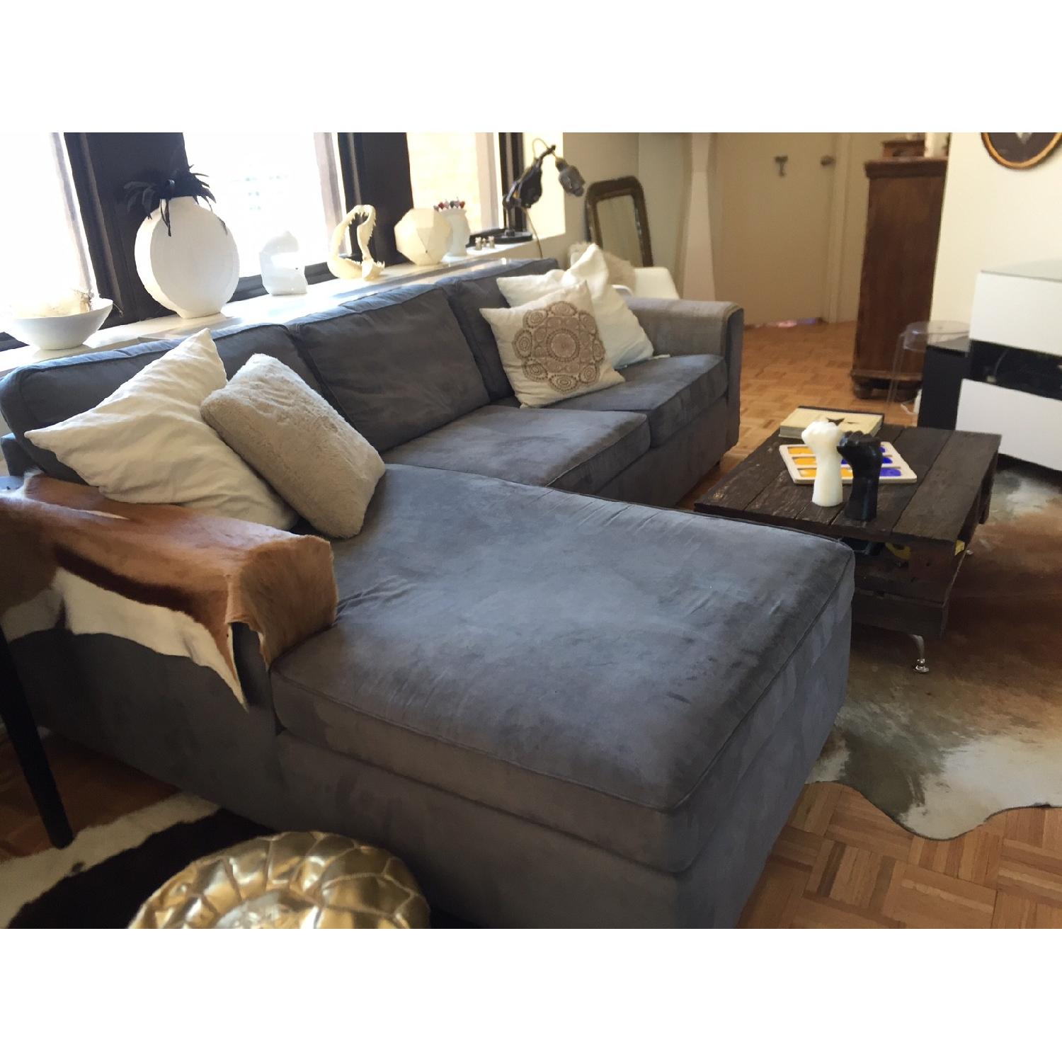 Microsuede Sectional Sofa - image-2