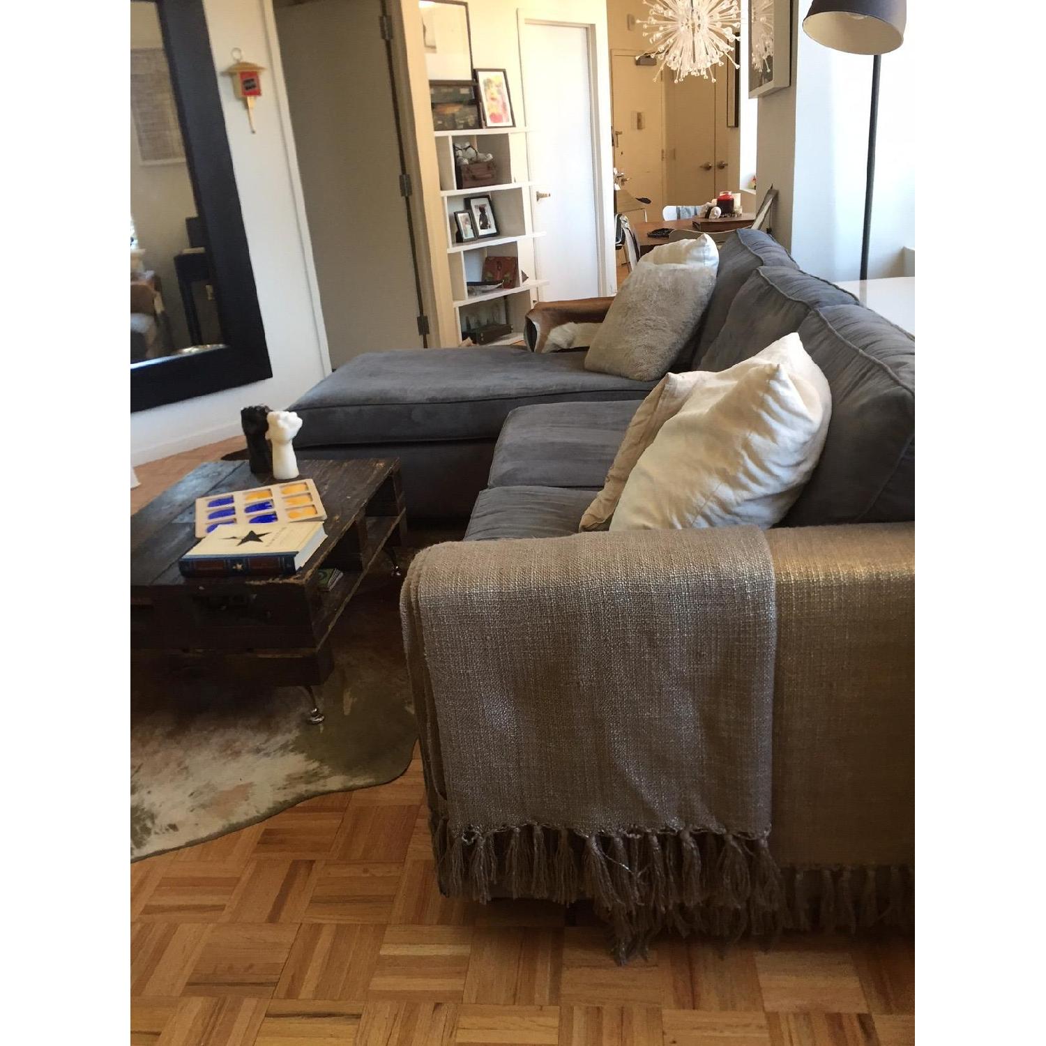 Microsuede Sectional Sofa - image-3