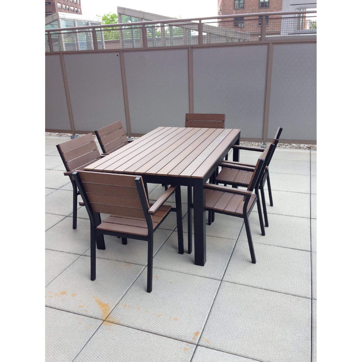 Ikea Falster Outdoor Dining Table w/ 6 Chairs AptDeco