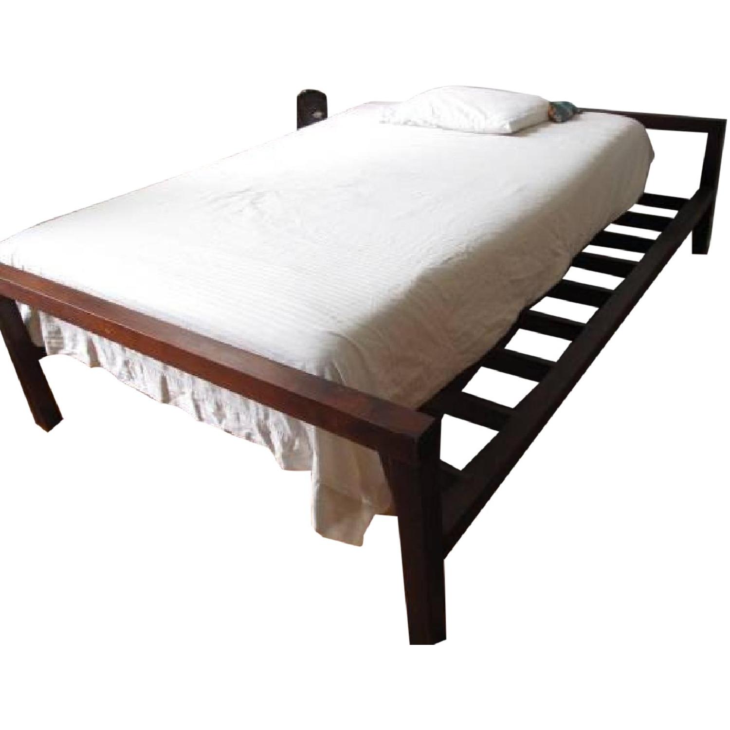 Solid Mahogany Bed Frame AptDeco