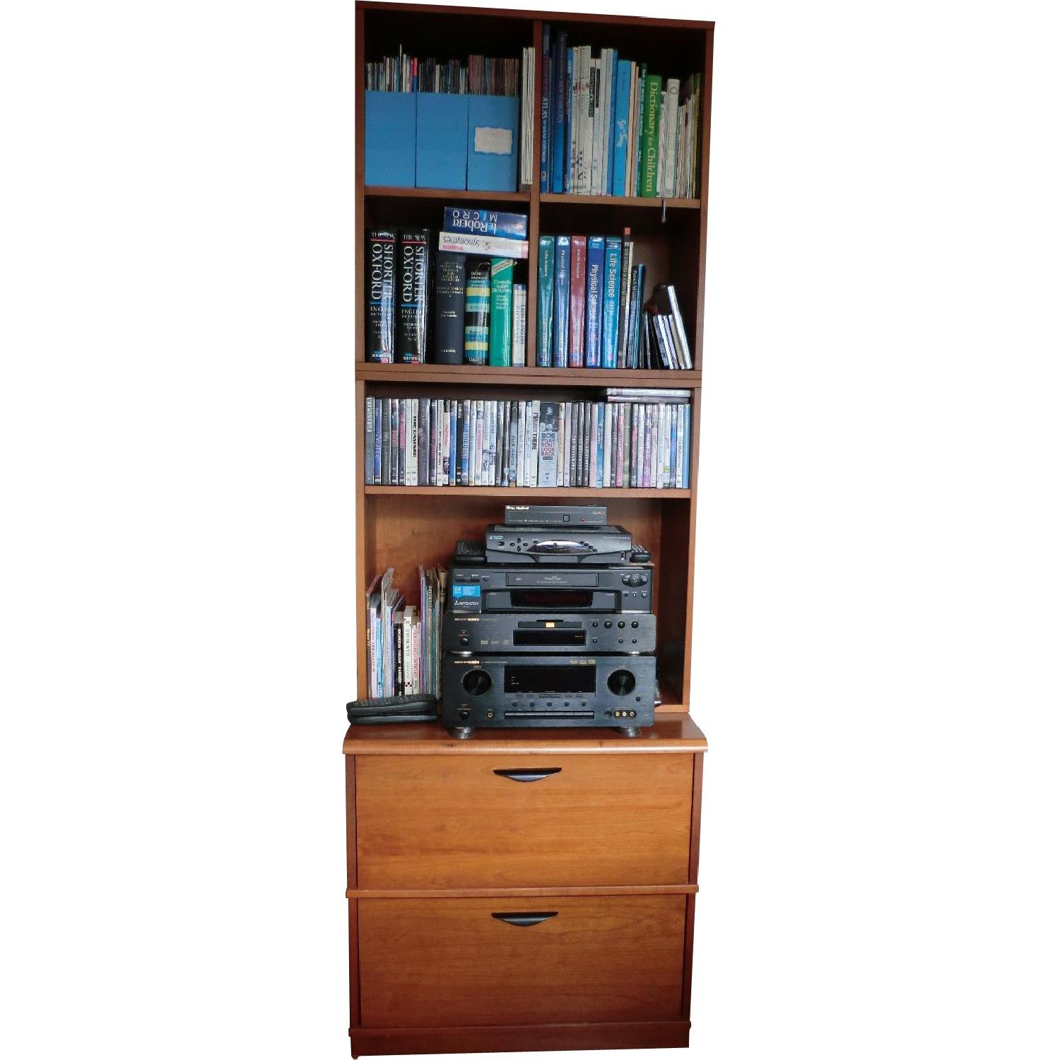 Lizell Maple 2 Drawer File Cabinet - image-0