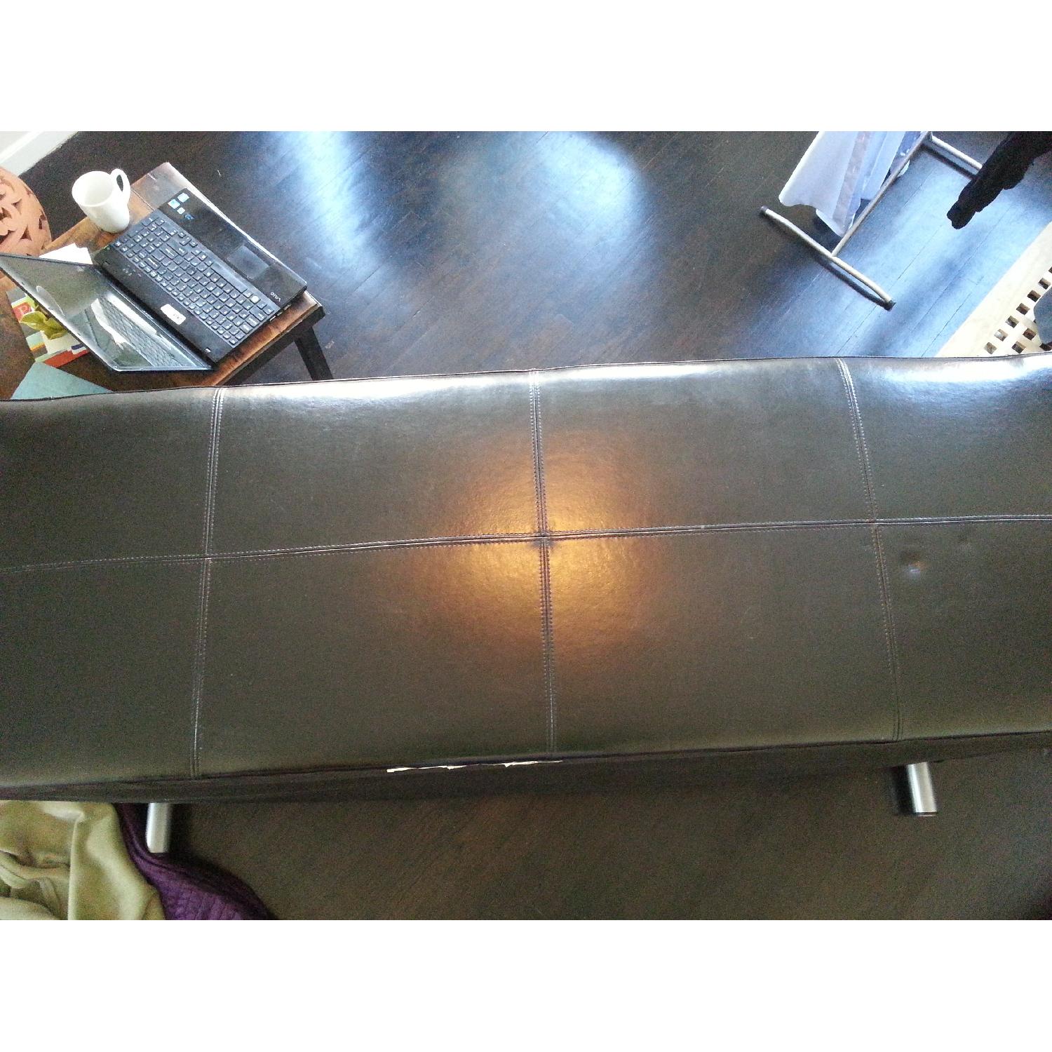 Ikea Klippan Black Leather Sofa - image-3