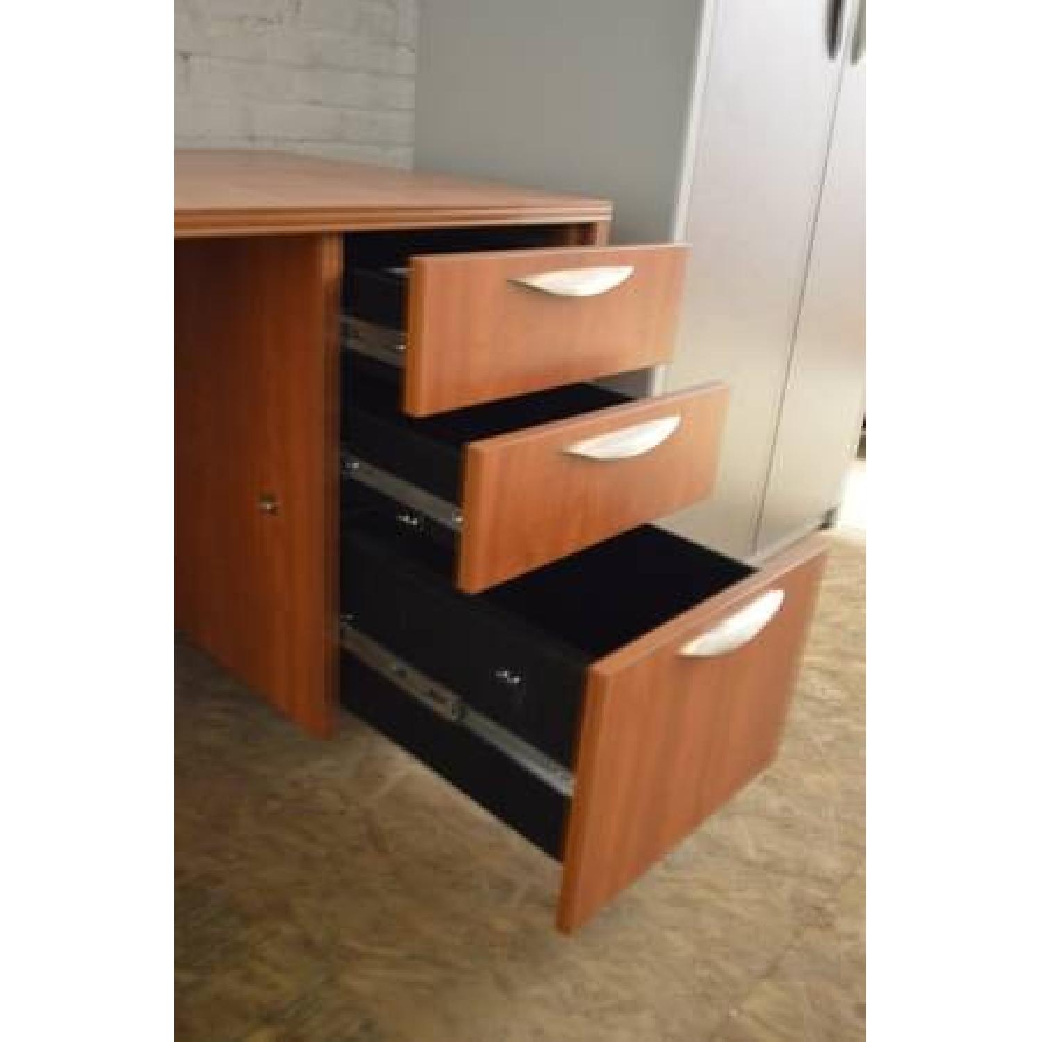 Cherry Single Pedestal Desk - image-1