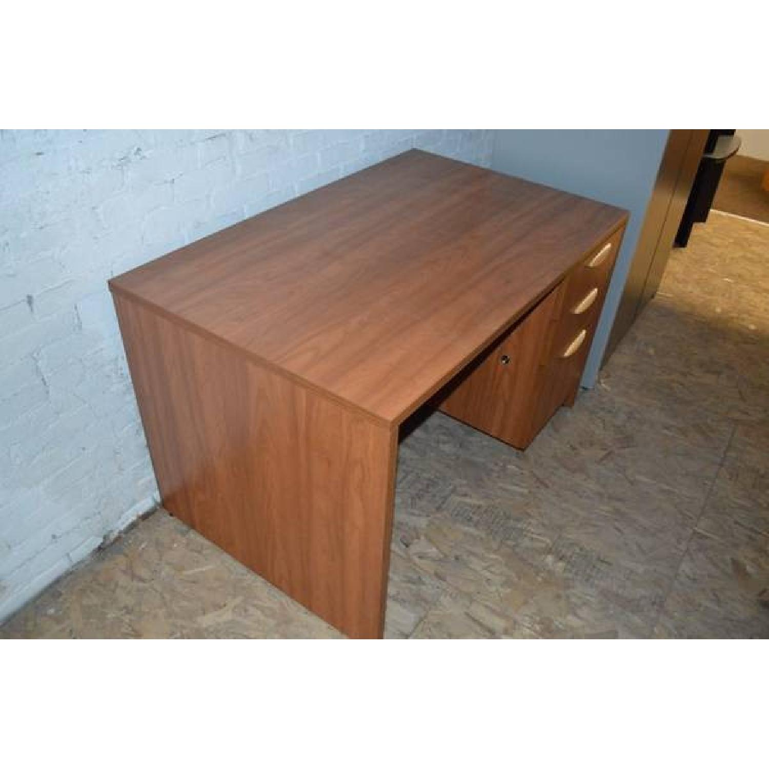 Cherry Single Pedestal Desk - image-4