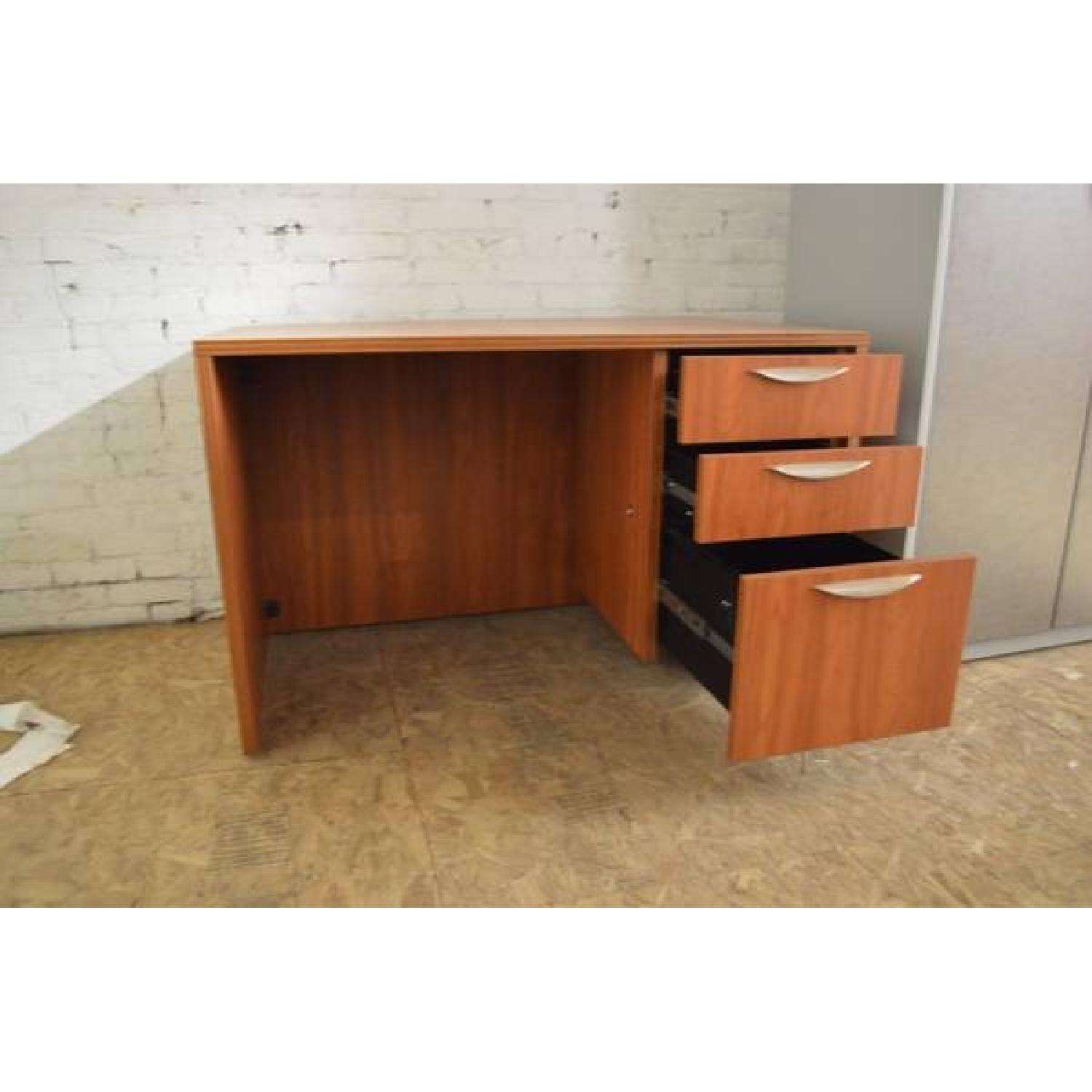Cherry Single Pedestal Desk - image-5