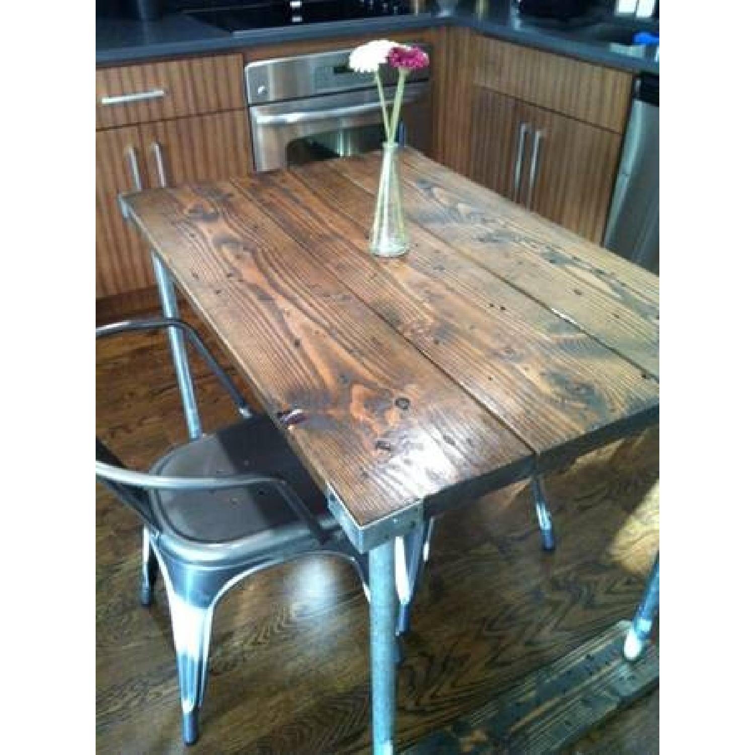 Rustic Reclaimed Dining Room Table - image-2
