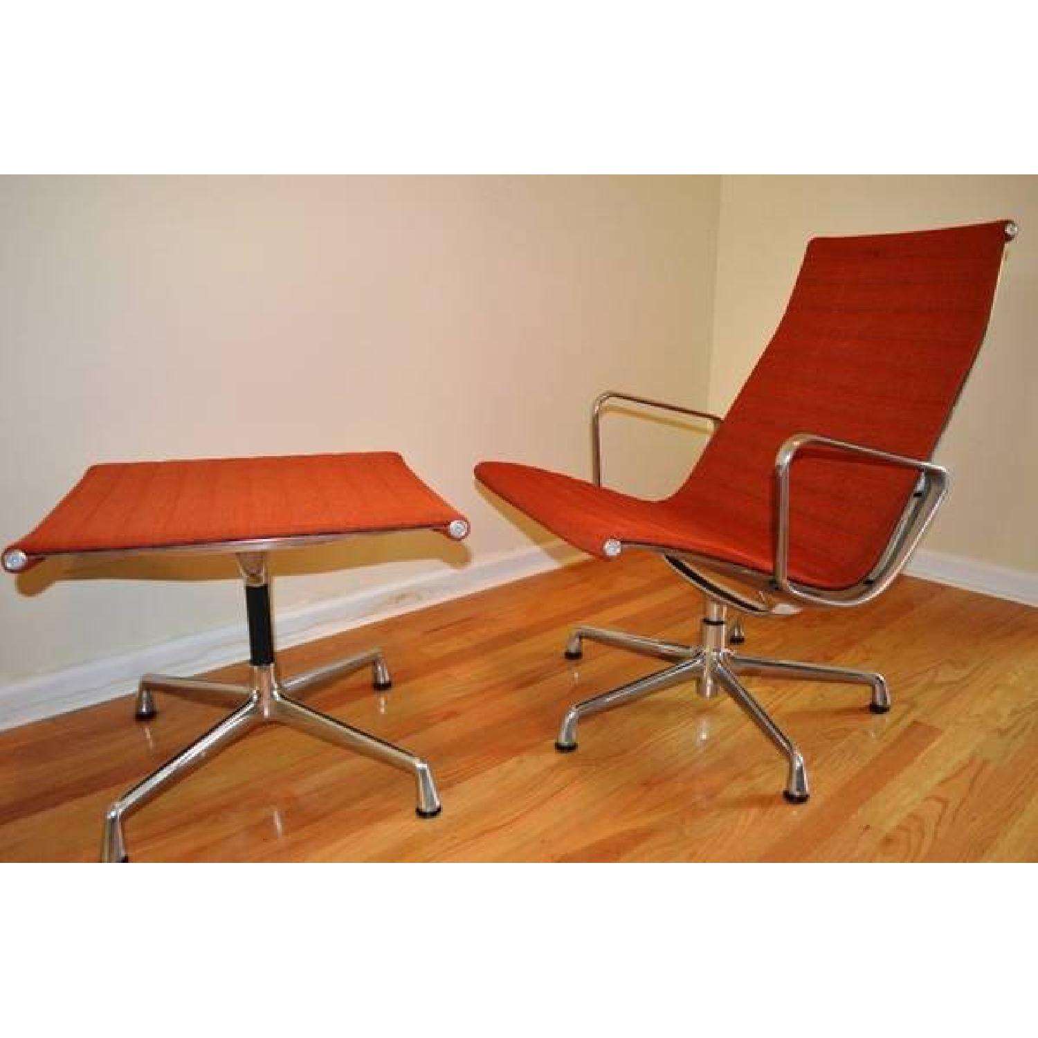 Eames Aluminum Group Lounge Chair & Ottoman - image-2