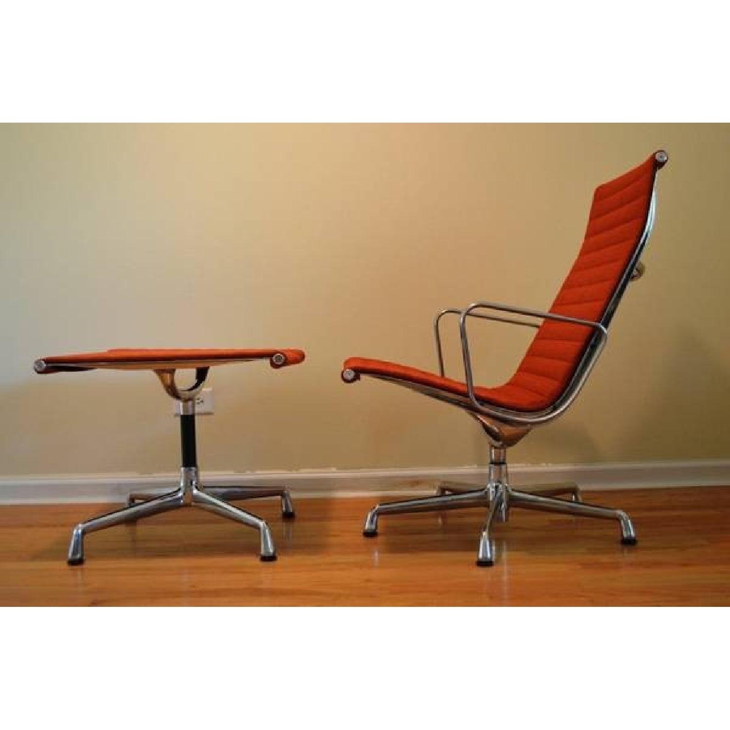 Eames Aluminum Group Lounge Chair & Ottoman - image-4