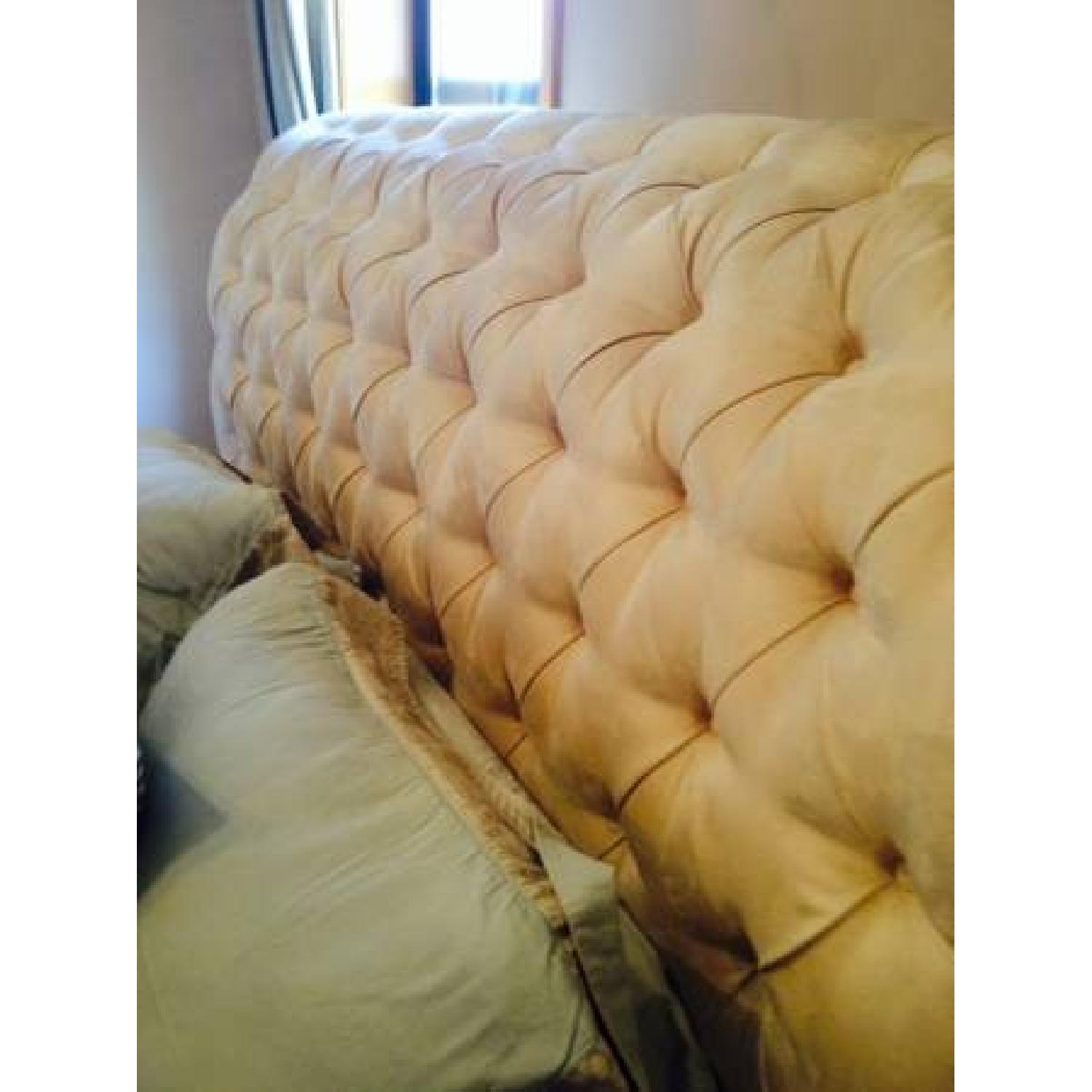 Designer Sleigh Queen Bed w/ Box Spring - image-4