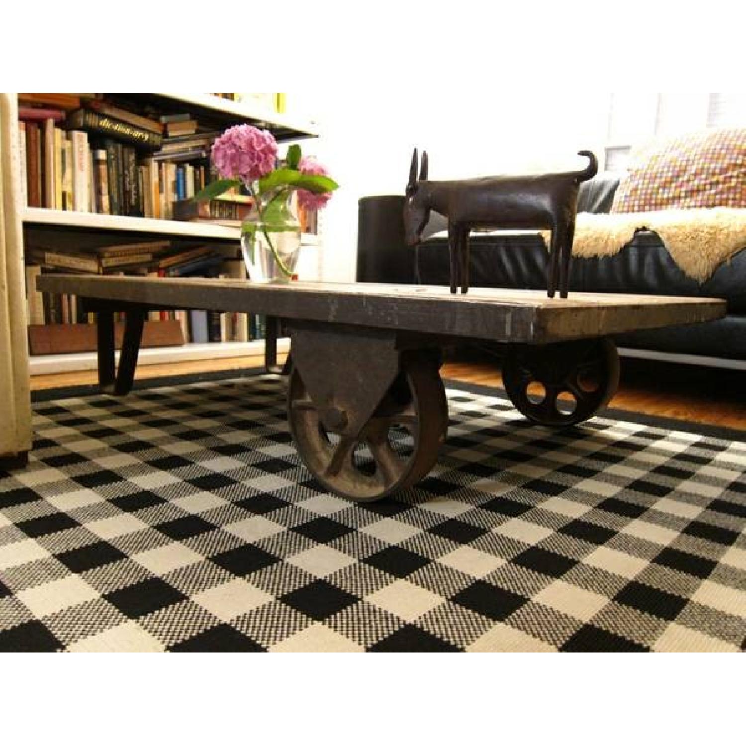 Wood & Steel Cart AptDeco