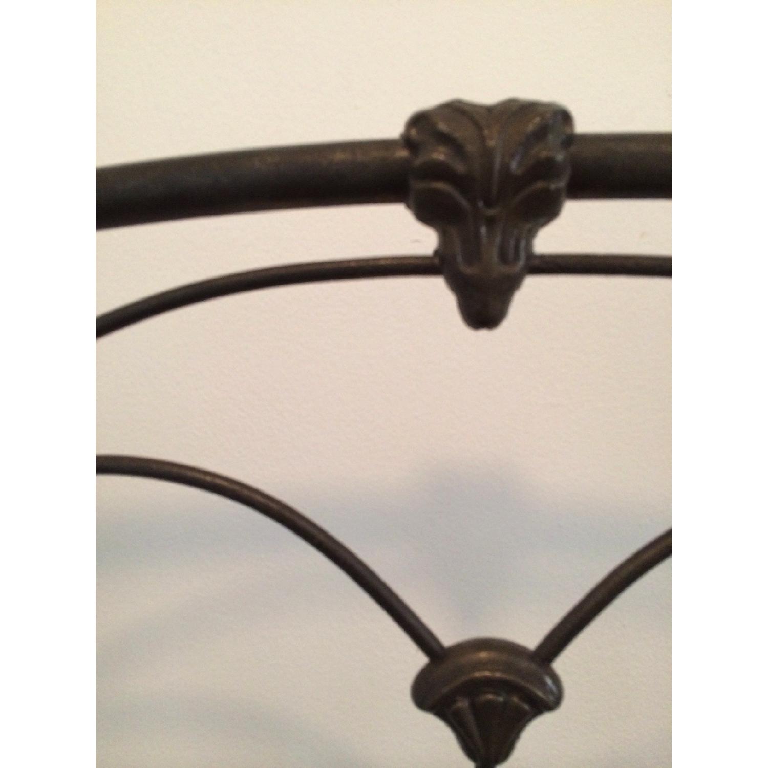 IDEAL Antique Wrought Iron Queen Bed Frame - image-1