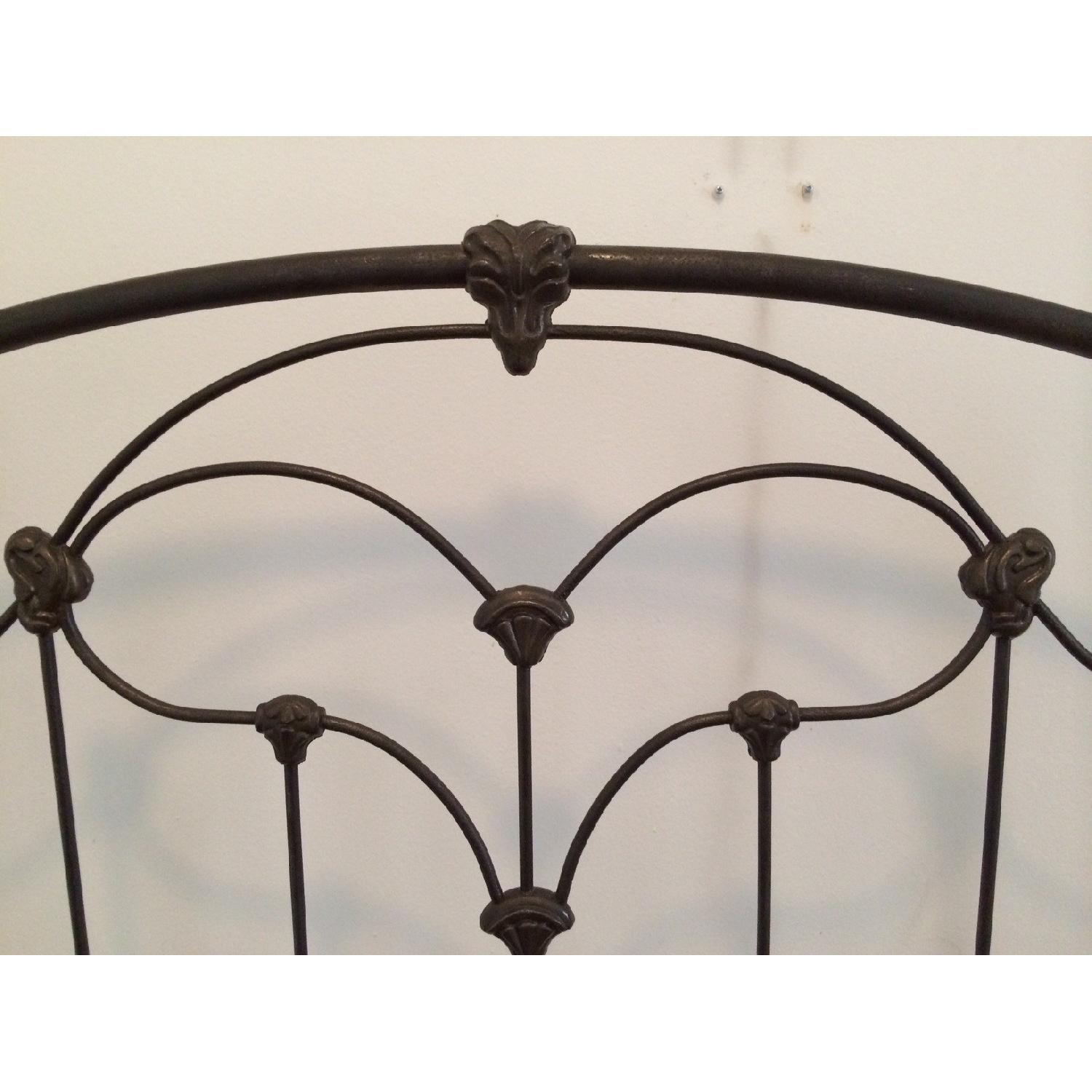IDEAL Antique Wrought Iron Queen Bed Frame - image-2