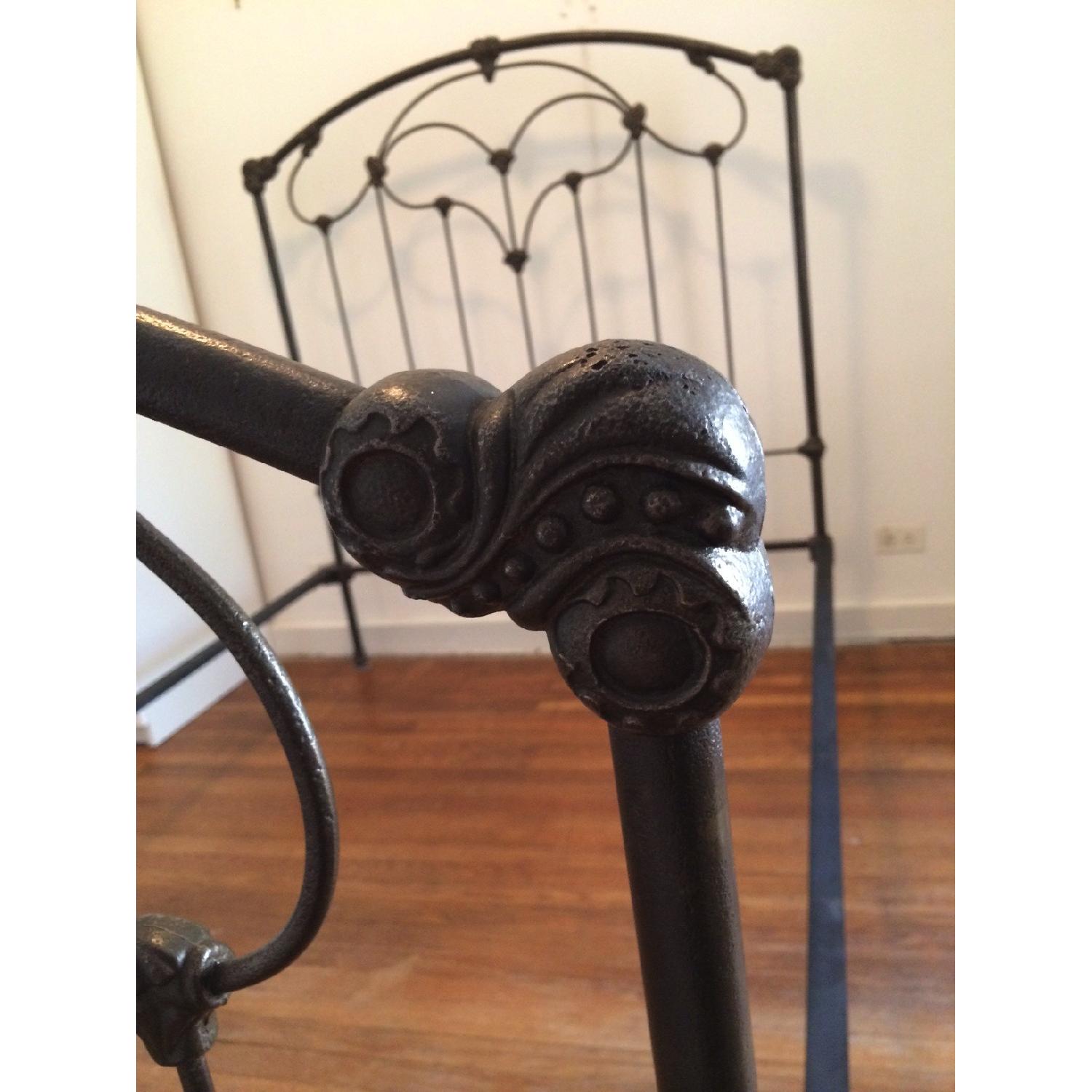 IDEAL Antique Wrought Iron Queen Bed Frame - image-4