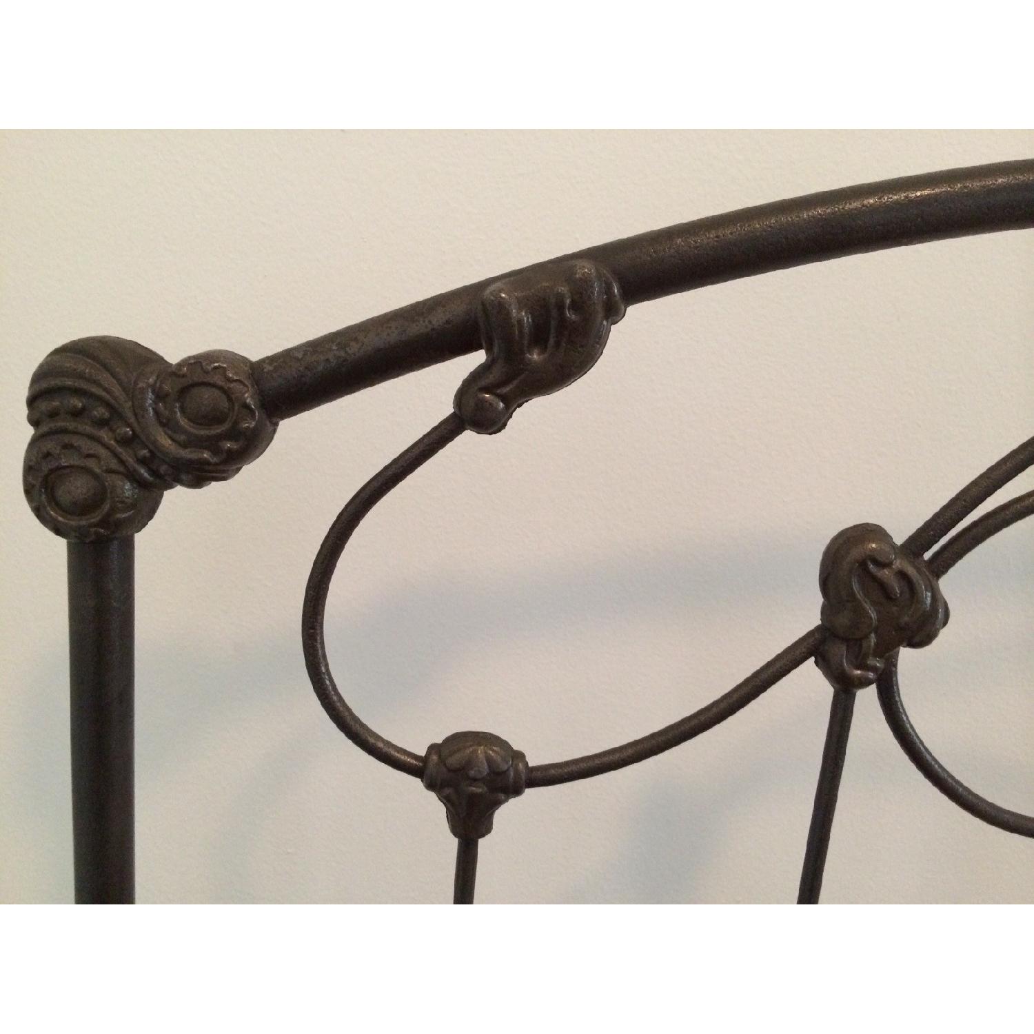 IDEAL Antique Wrought Iron Queen Bed Frame - image-8