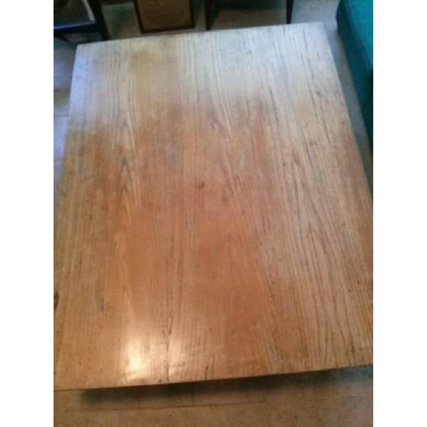 Antique Industrial Reclaimed Slab Coffee Table - image-1