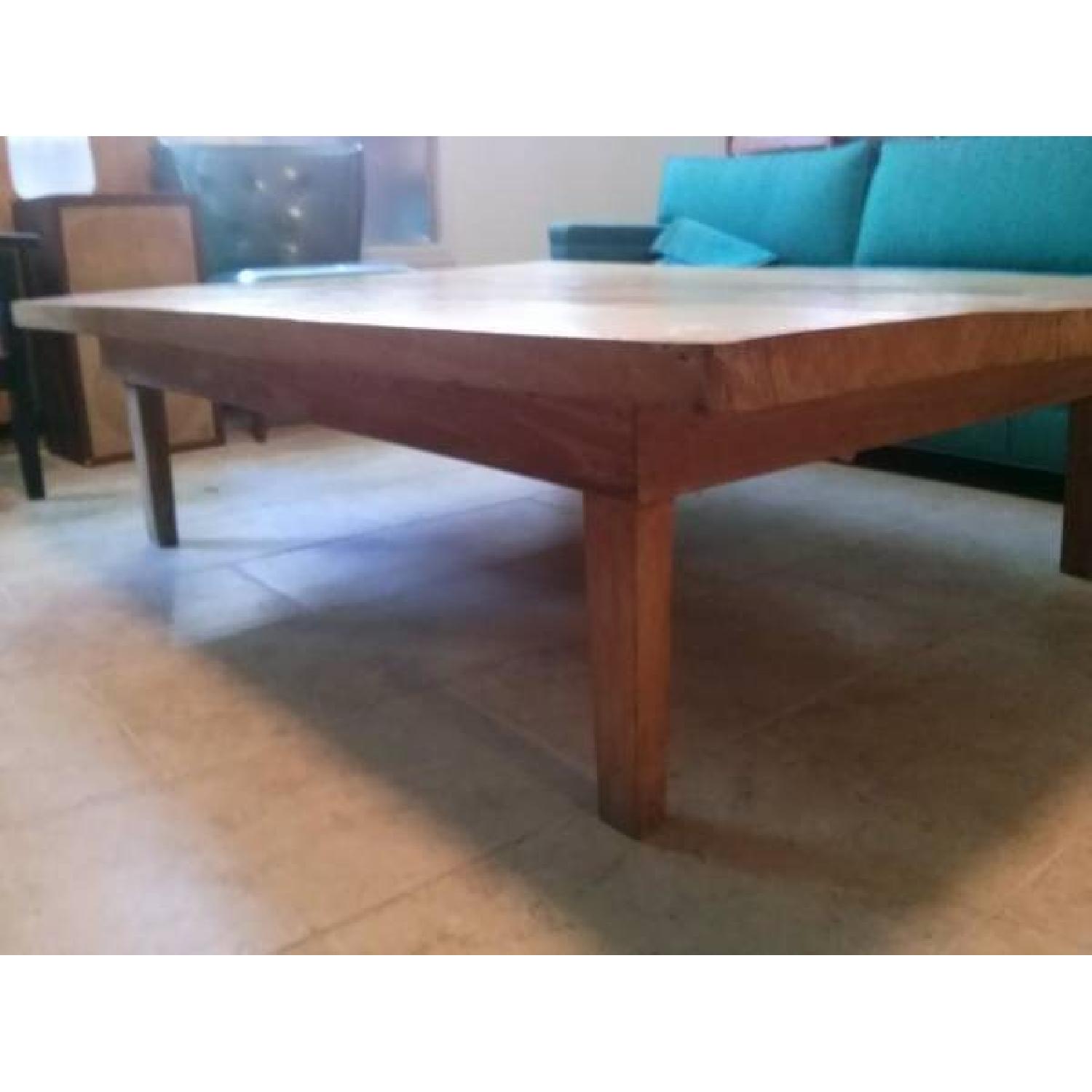 Antique Industrial Reclaimed Slab Coffee Table - image-3