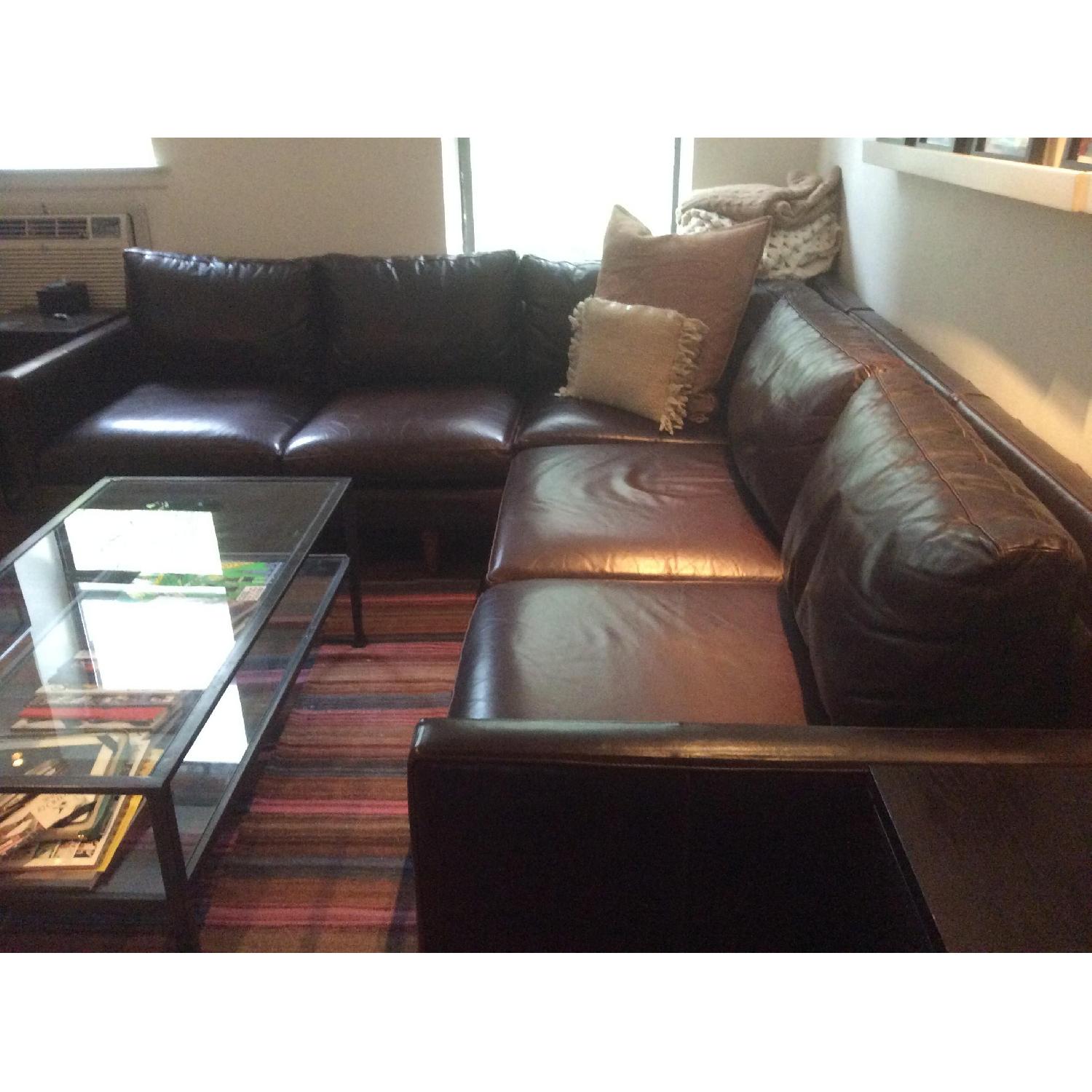 Room & Board Leather Sectional Sofa - image-2